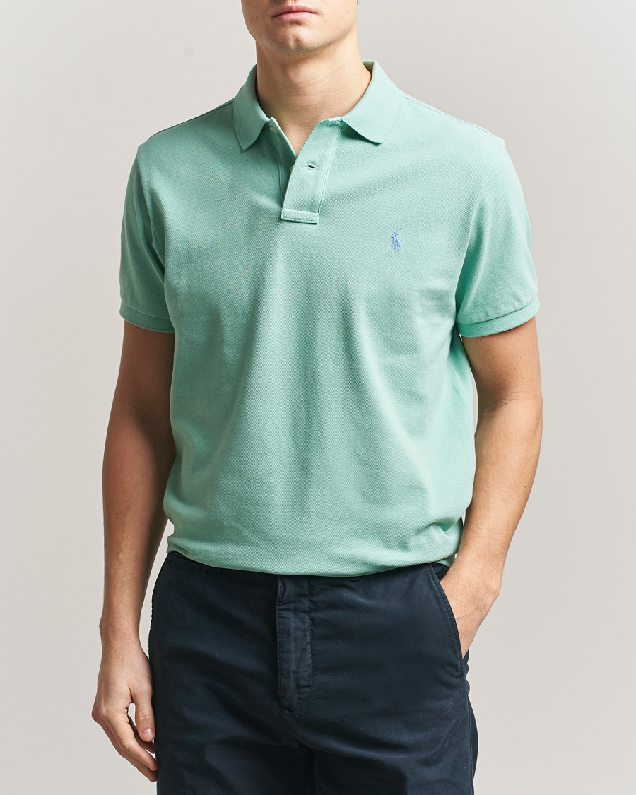 Herren | Poloshirts | Polo Ralph Lauren | Custom Slim Fit Polo Celadon