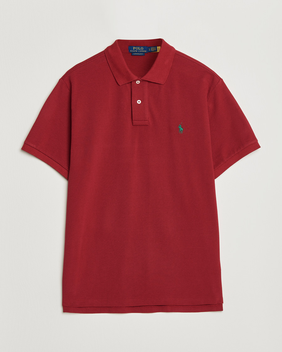 Herren | Poloshirts | Polo Ralph Lauren | Custom Slim Fit Polo Heritage Red