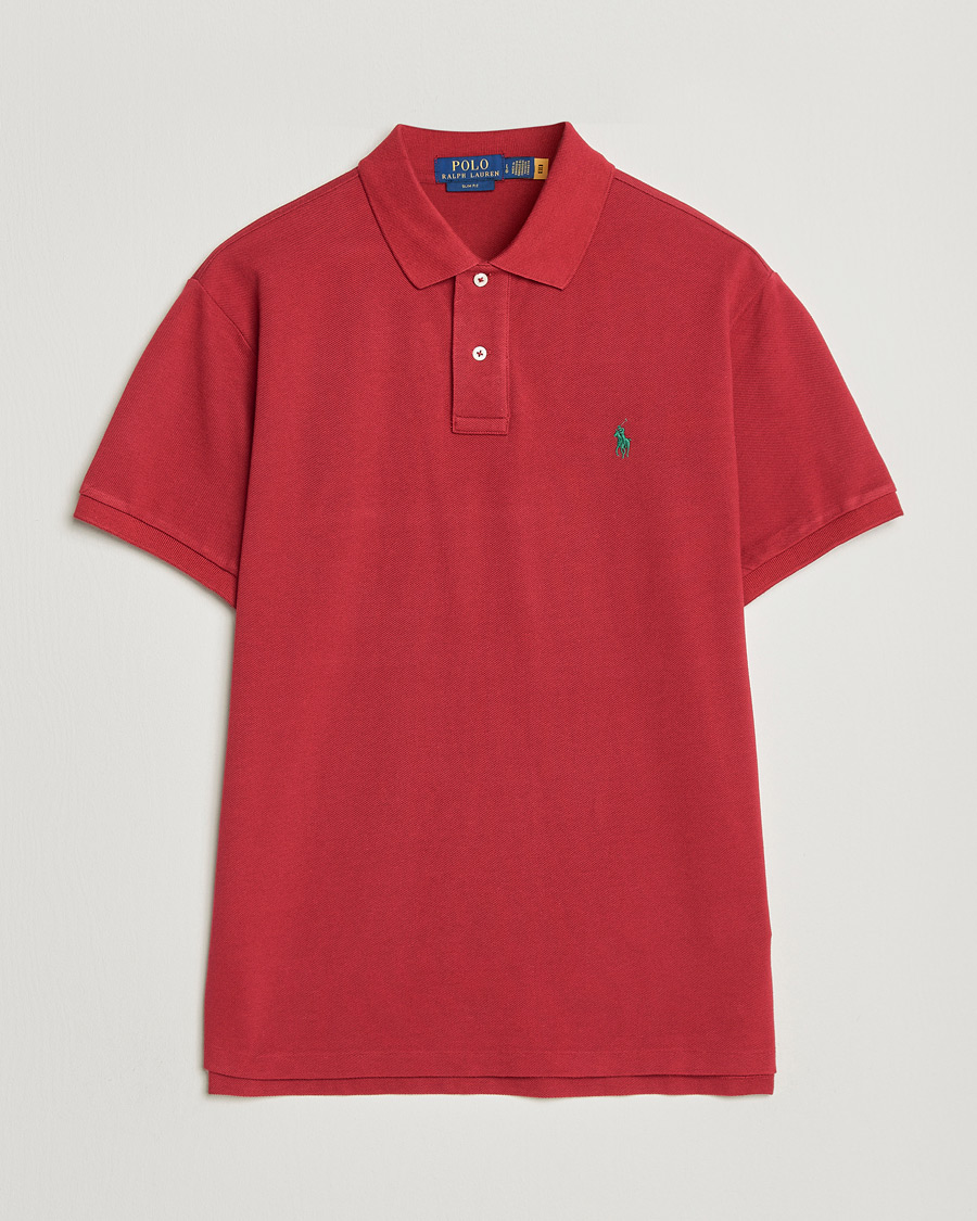 Herren | Poloshirts | Polo Ralph Lauren | Slim Fit Polo Heritage Red