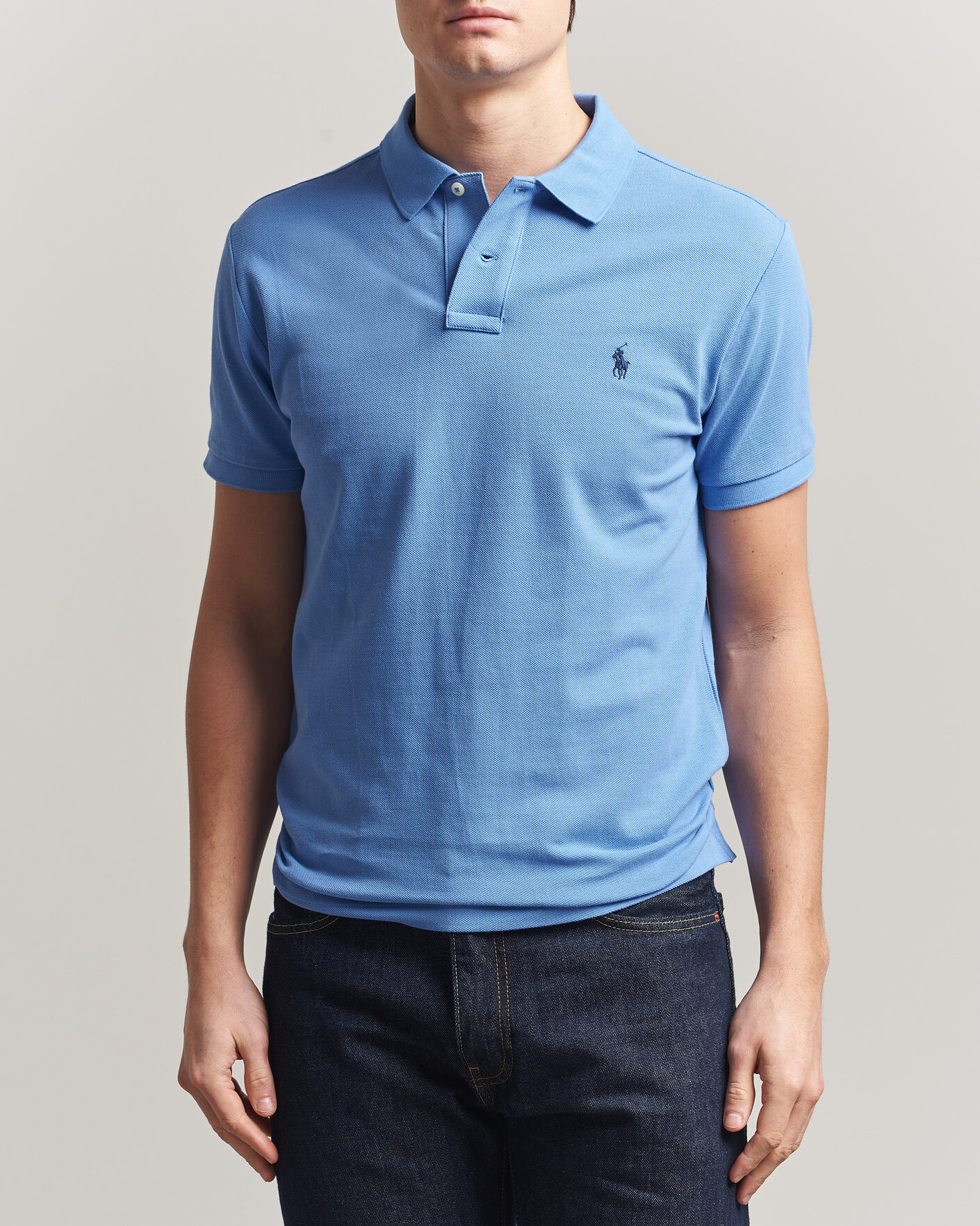 Herren | Poloshirts | Polo Ralph Lauren | Slim Fit Polo Harbour Island Blue