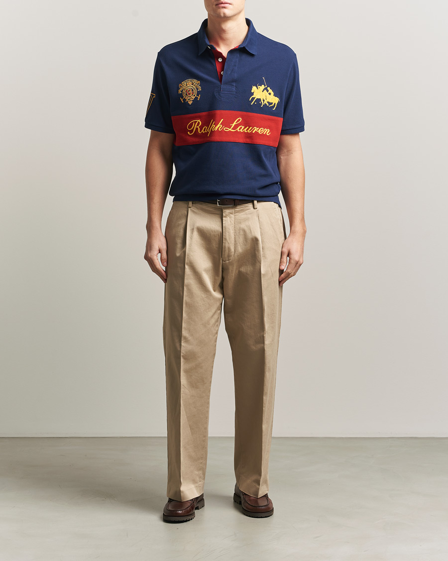 Herren | Poloshirts | Polo Ralph Lauren | Block Striped Polo Newport Navy