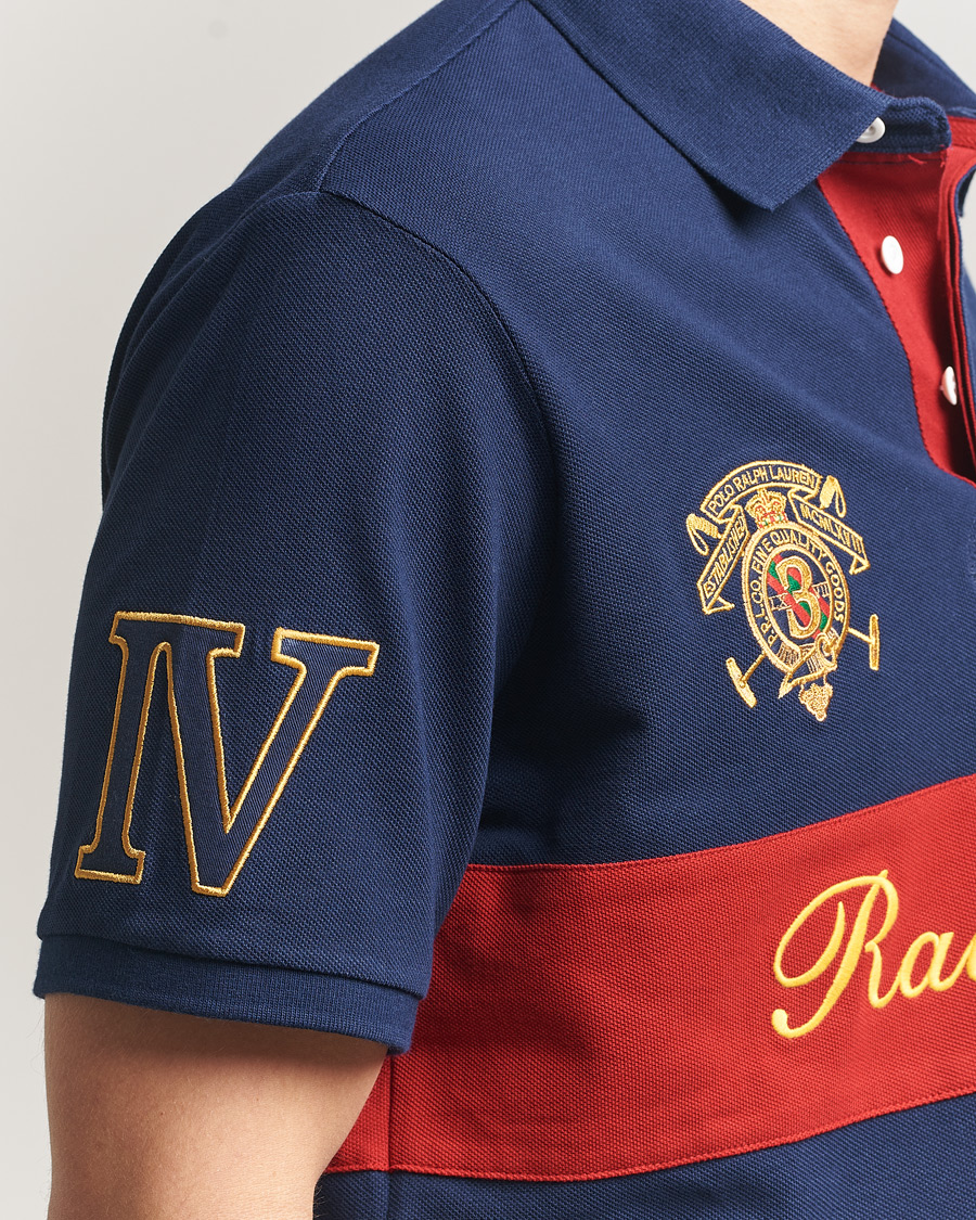 Herren | Poloshirts | Polo Ralph Lauren | Block Striped Polo Newport Navy