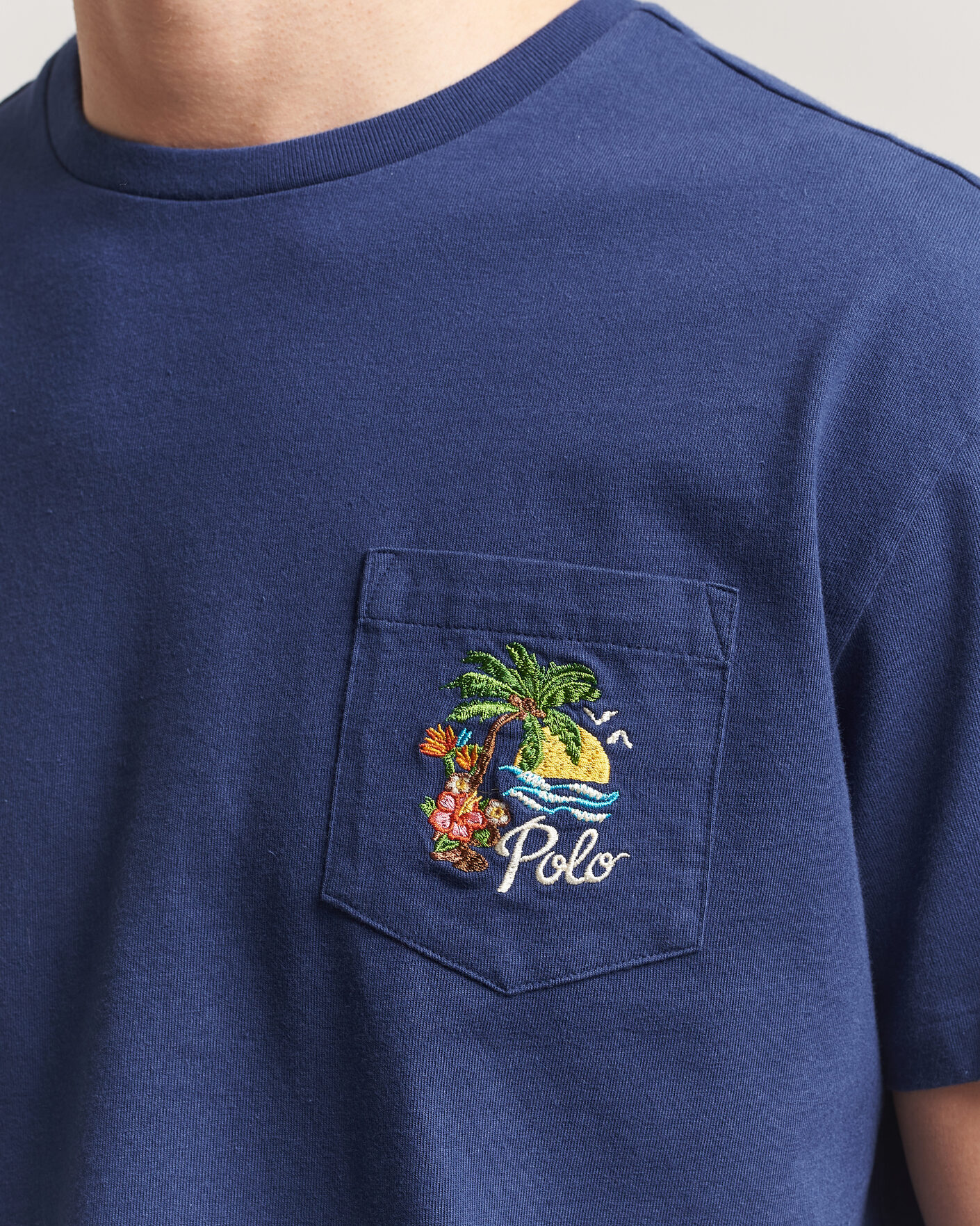 Herren | T-Shirts | Polo Ralph Lauren | Jersey Printed T-Shirt Dark Cobalt