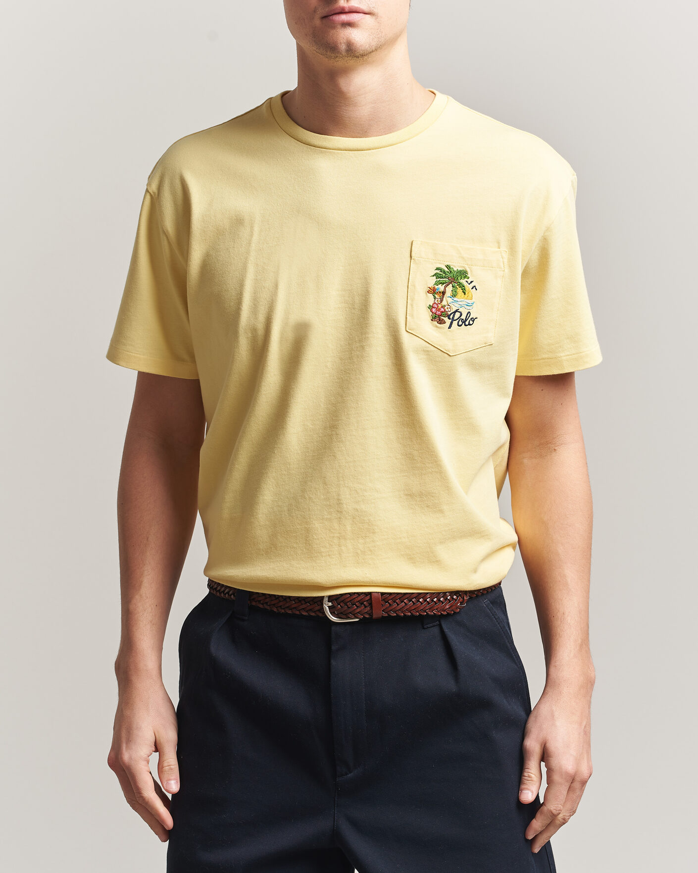 Herren | T-Shirts | Polo Ralph Lauren | Jersey Printed T-Shirt Resort Gold