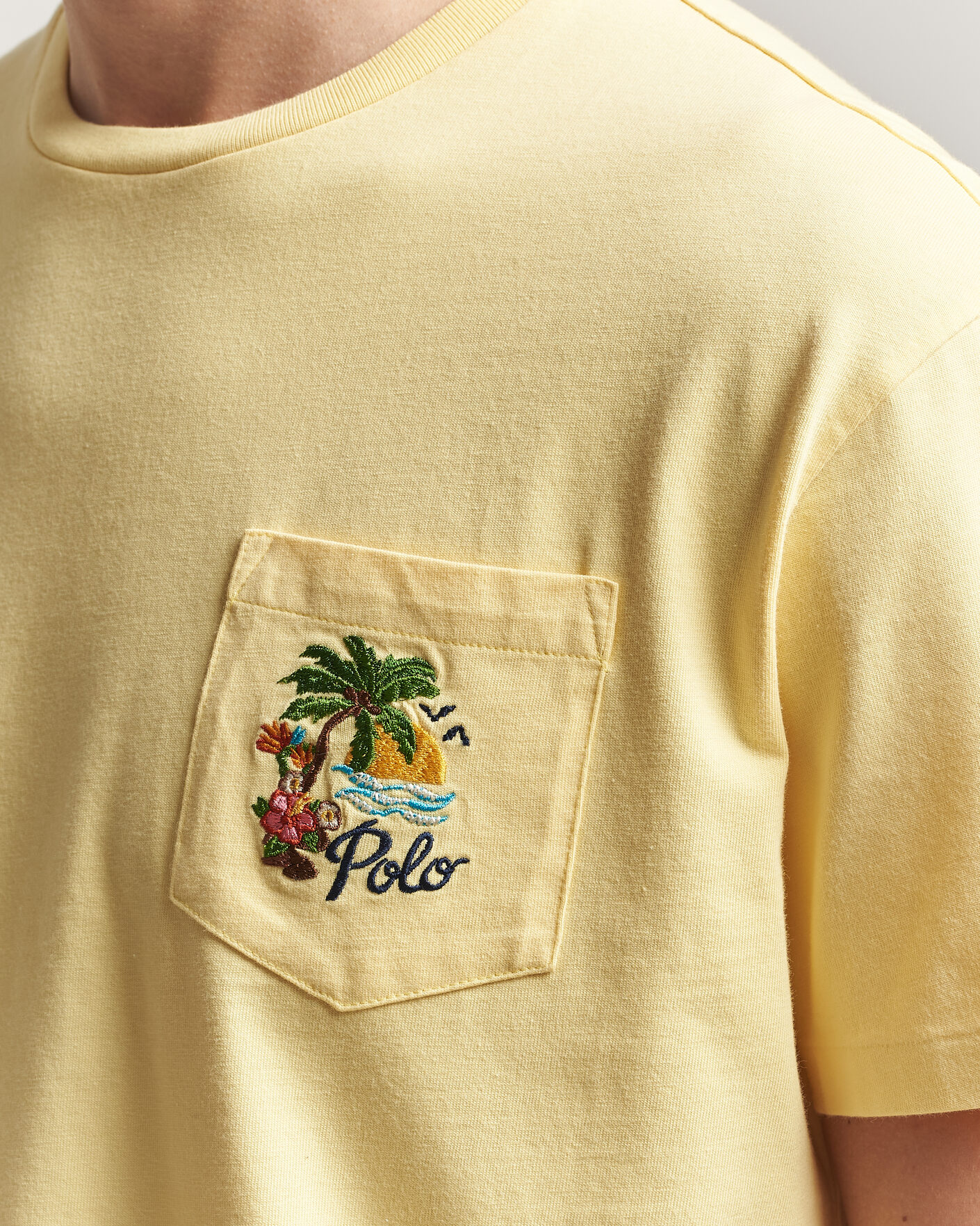 Herren | T-Shirts | Polo Ralph Lauren | Jersey Printed T-Shirt Resort Gold