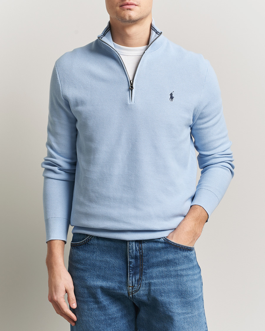Herren | Pullover | Polo Ralph Lauren | Textured Half Zip Office Blue