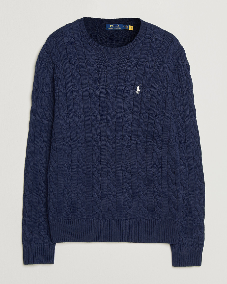 Herren | Pullover | Polo Ralph Lauren | Cotton Cable Pullover Bright Navy