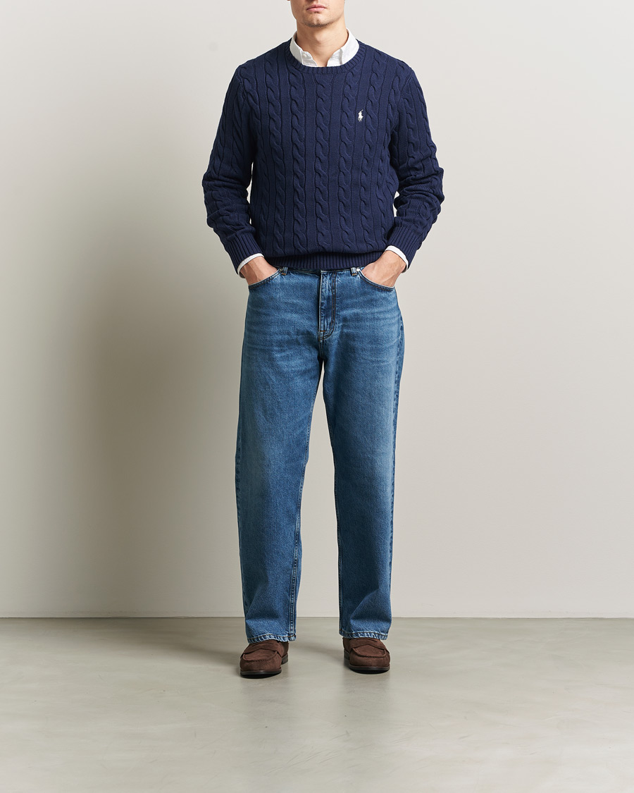 Herren | Pullover | Polo Ralph Lauren | Cotton Cable Pullover Bright Navy