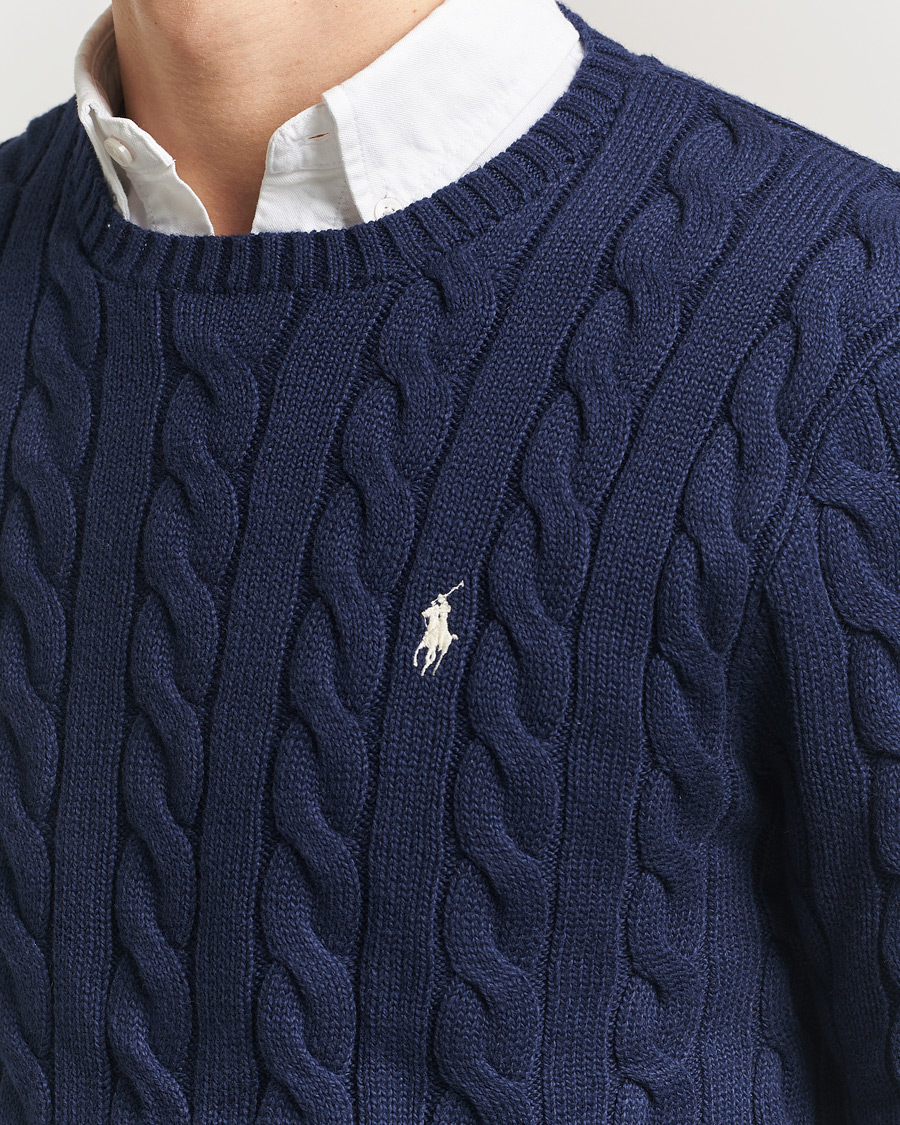 Herren | Pullover | Polo Ralph Lauren | Cotton Cable Pullover Bright Navy