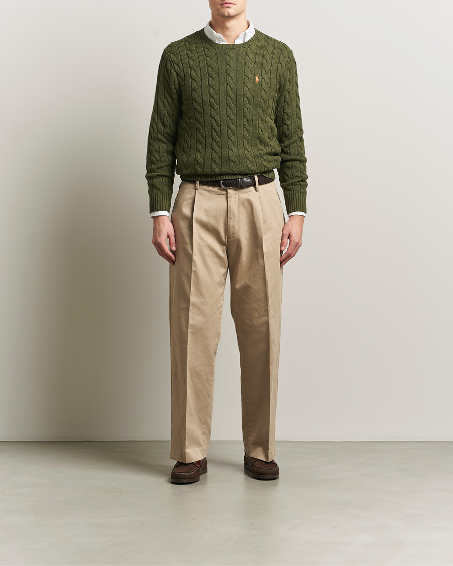 Herren | Pullover | Polo Ralph Lauren | Cotton Cable Pullover Garden Trail Heather