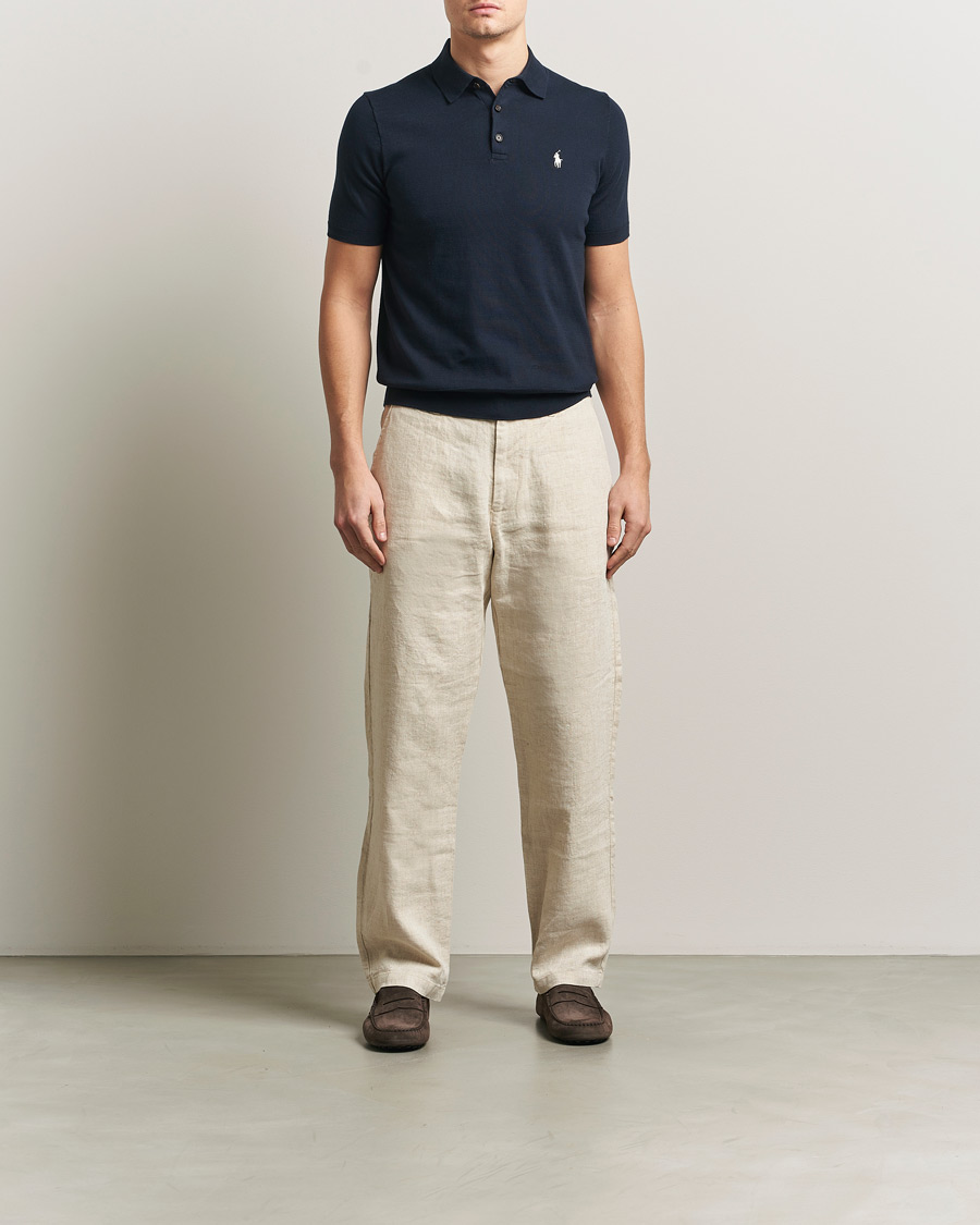 Herren | Poloshirts | Polo Ralph Lauren | Knitted Short Sleeve Polo Hunter Navy