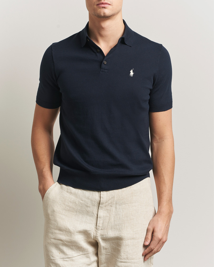 Herren | Poloshirts | Polo Ralph Lauren | Knitted Short Sleeve Polo Hunter Navy