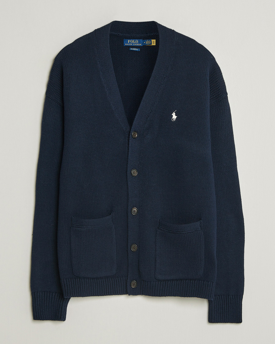 Herren | Pullover | Polo Ralph Lauren | Cotton Cardigan Hunter Navy