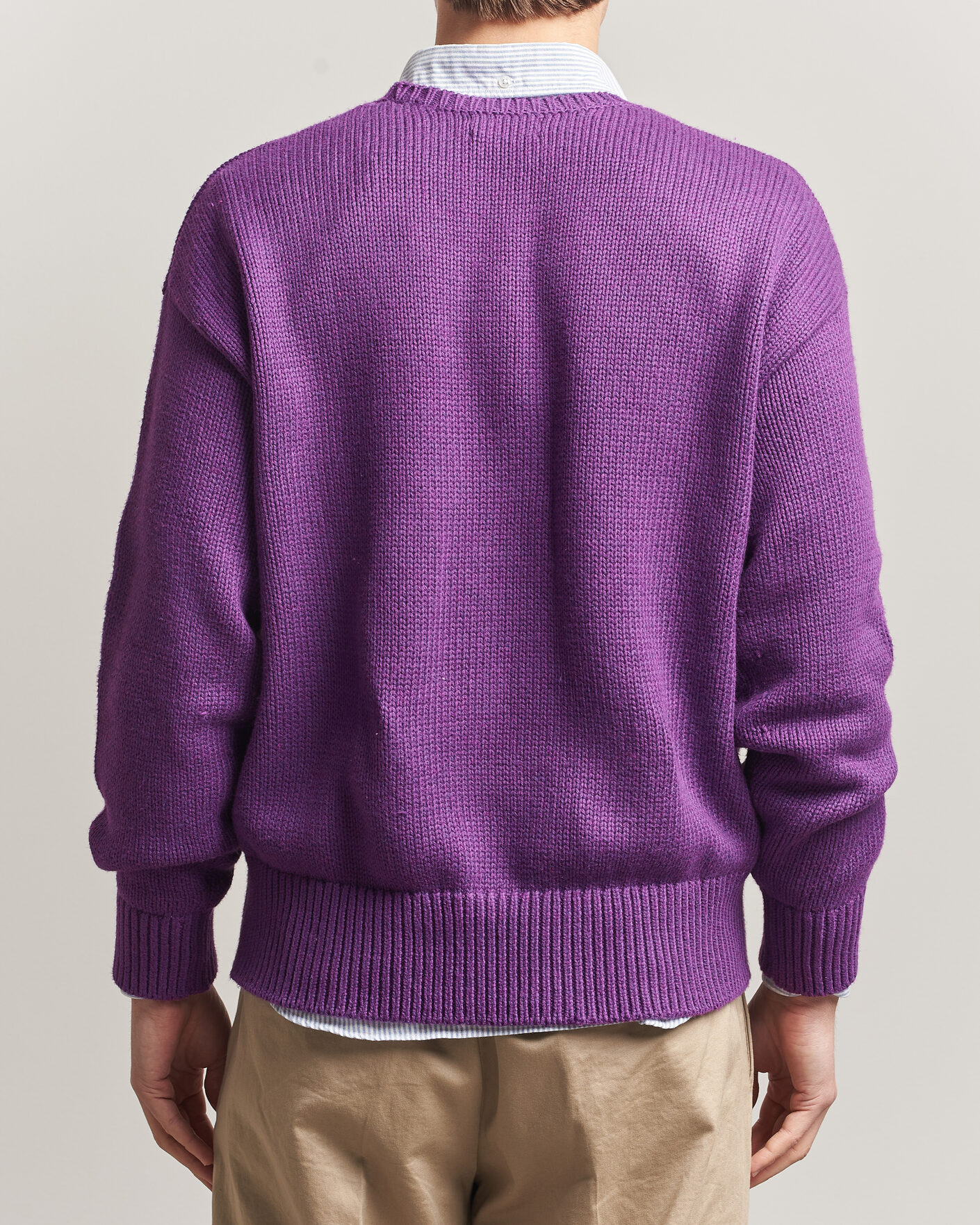 Herren | Pullover | Polo Ralph Lauren | Cotton Logo Sweater Purple Heahter