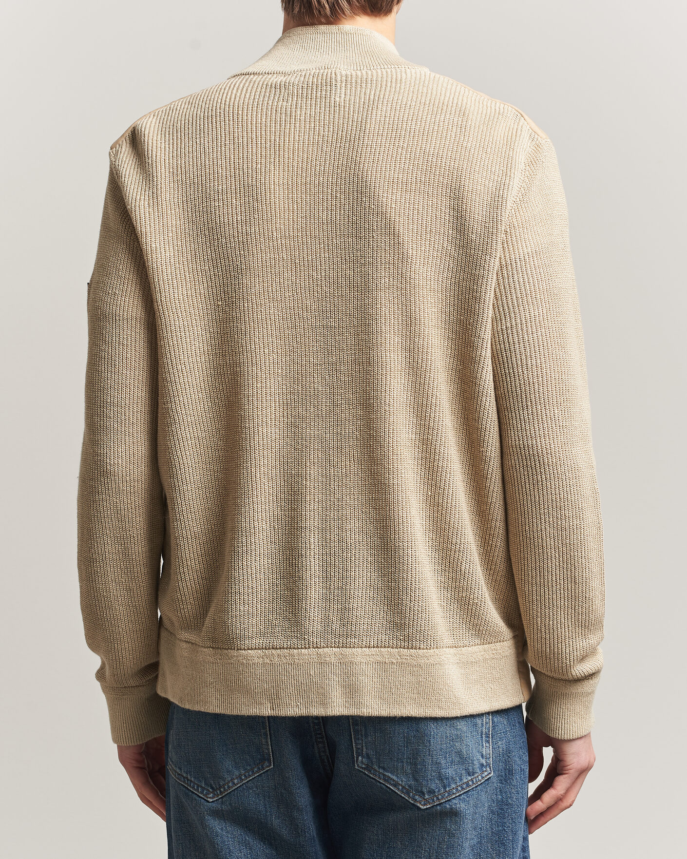 Herren | Jacken | Polo Ralph Lauren | Linen Full Zip Sweater Coastal Beige
