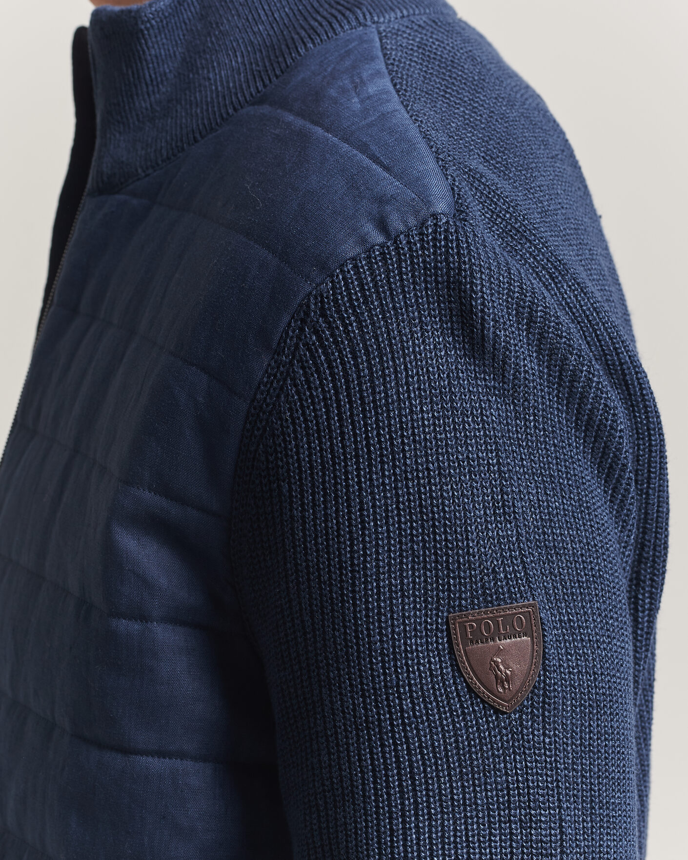 Herren | Pullover | Polo Ralph Lauren | Linen Full Zip Sweater Navy