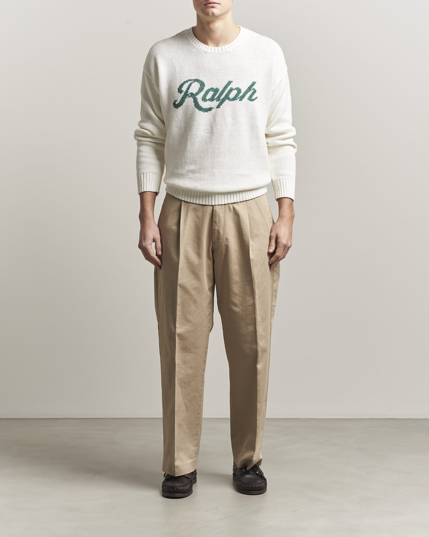 Herren | Pullover | Polo Ralph Lauren | Linen Blend Sweater Deckwash White