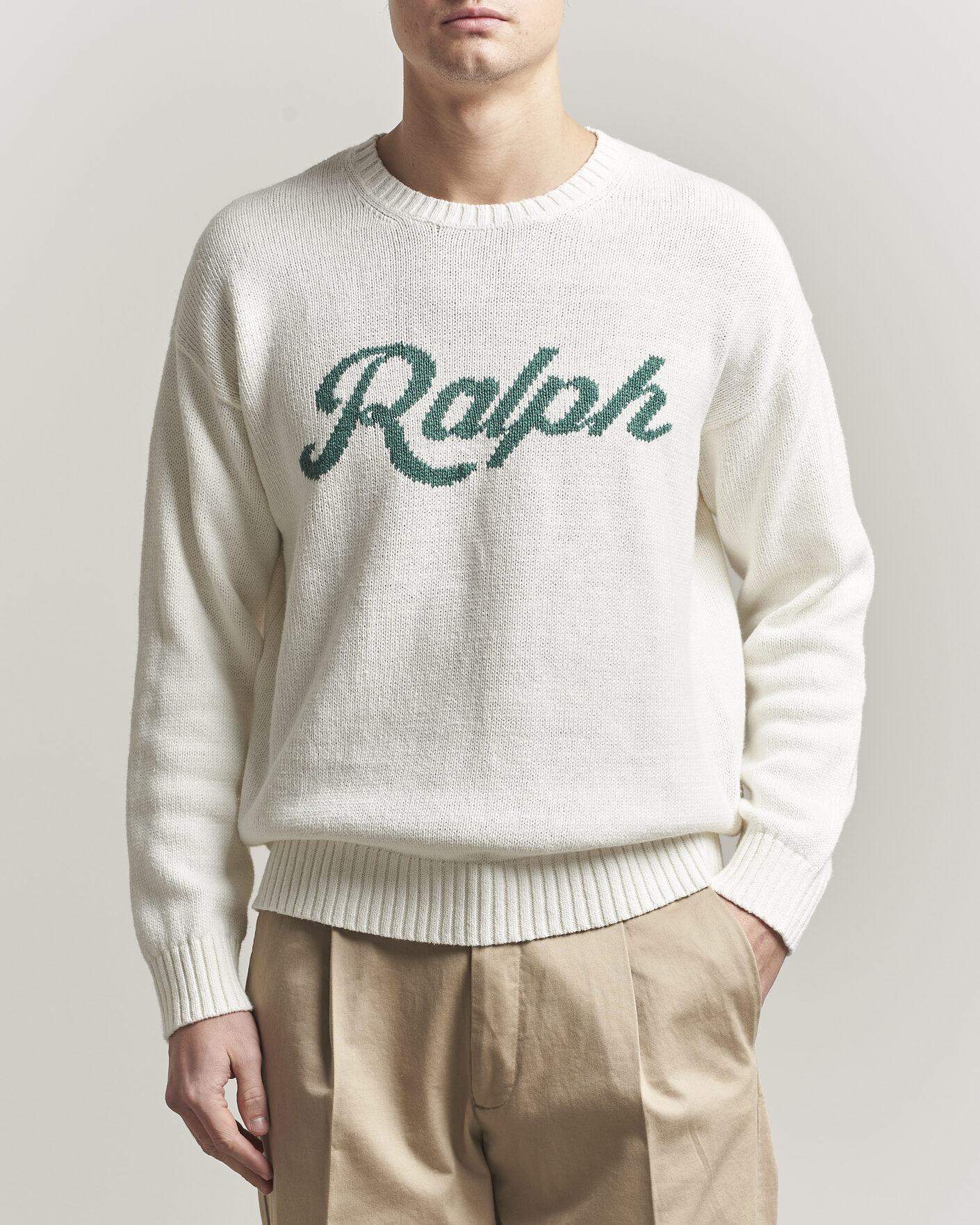 Herren | Pullover | Polo Ralph Lauren | Linen Blend Sweater Deckwash White