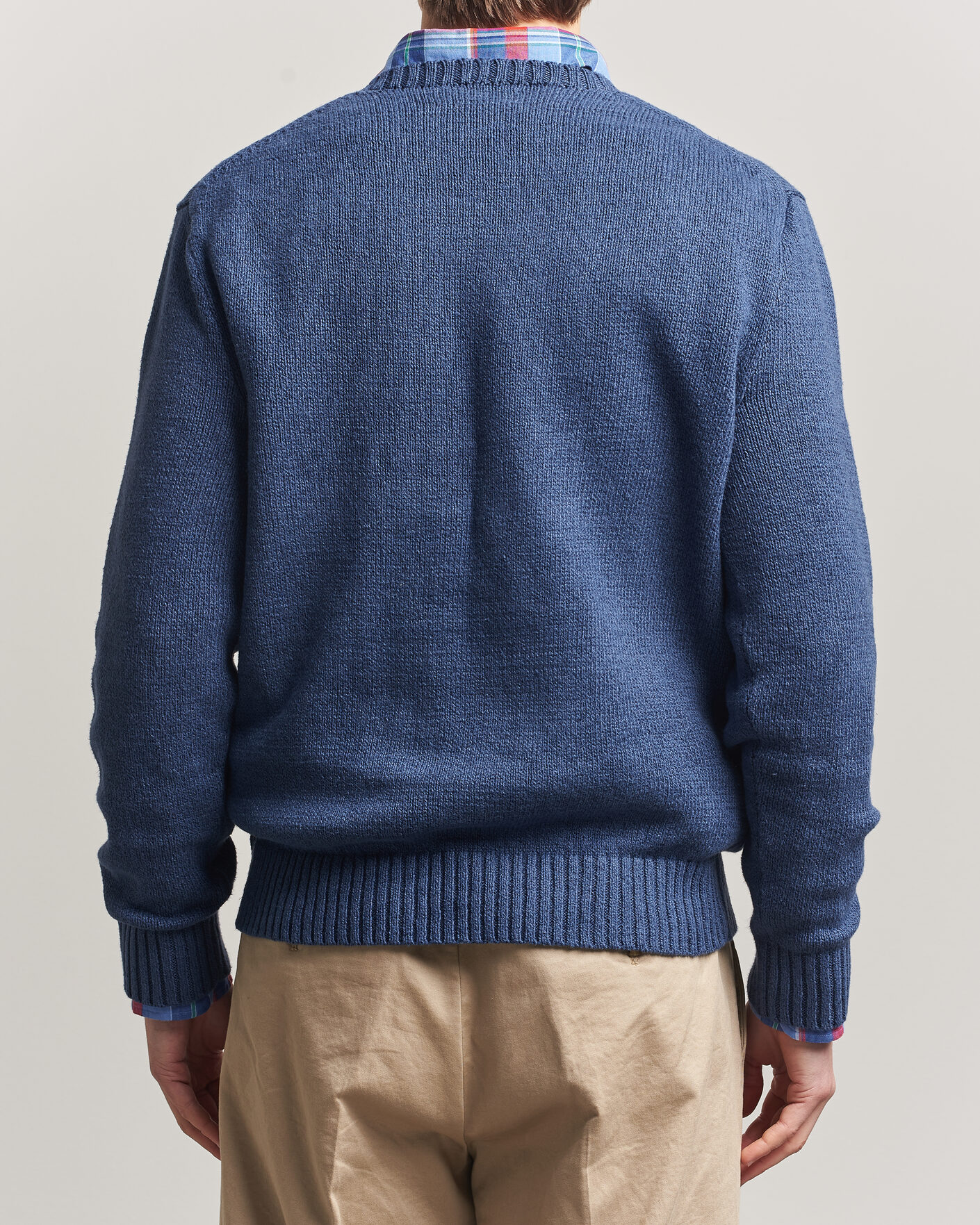 Herren | Pullover | Polo Ralph Lauren | Cotton Linen Bear Sweater Light Navy