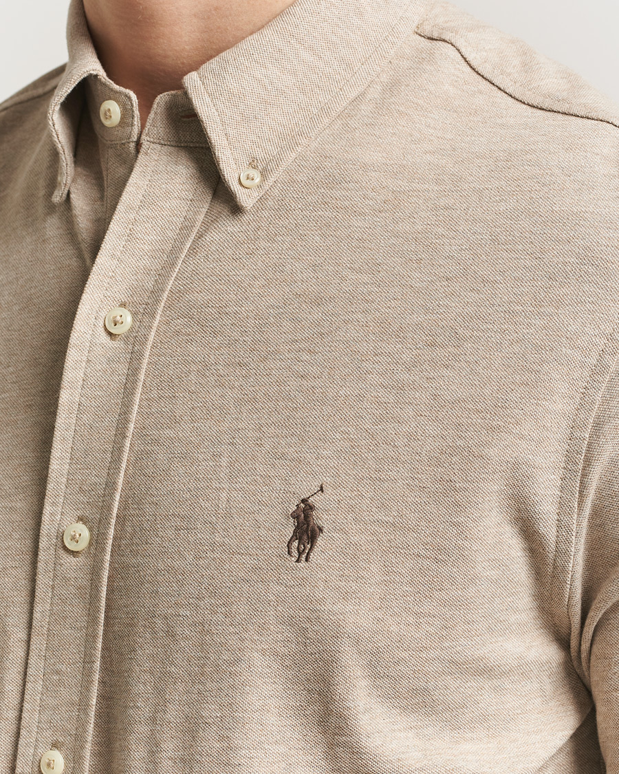 Herren | Hemden | Polo Ralph Lauren | Featherweight Mesh Shirt Tuscan Beige