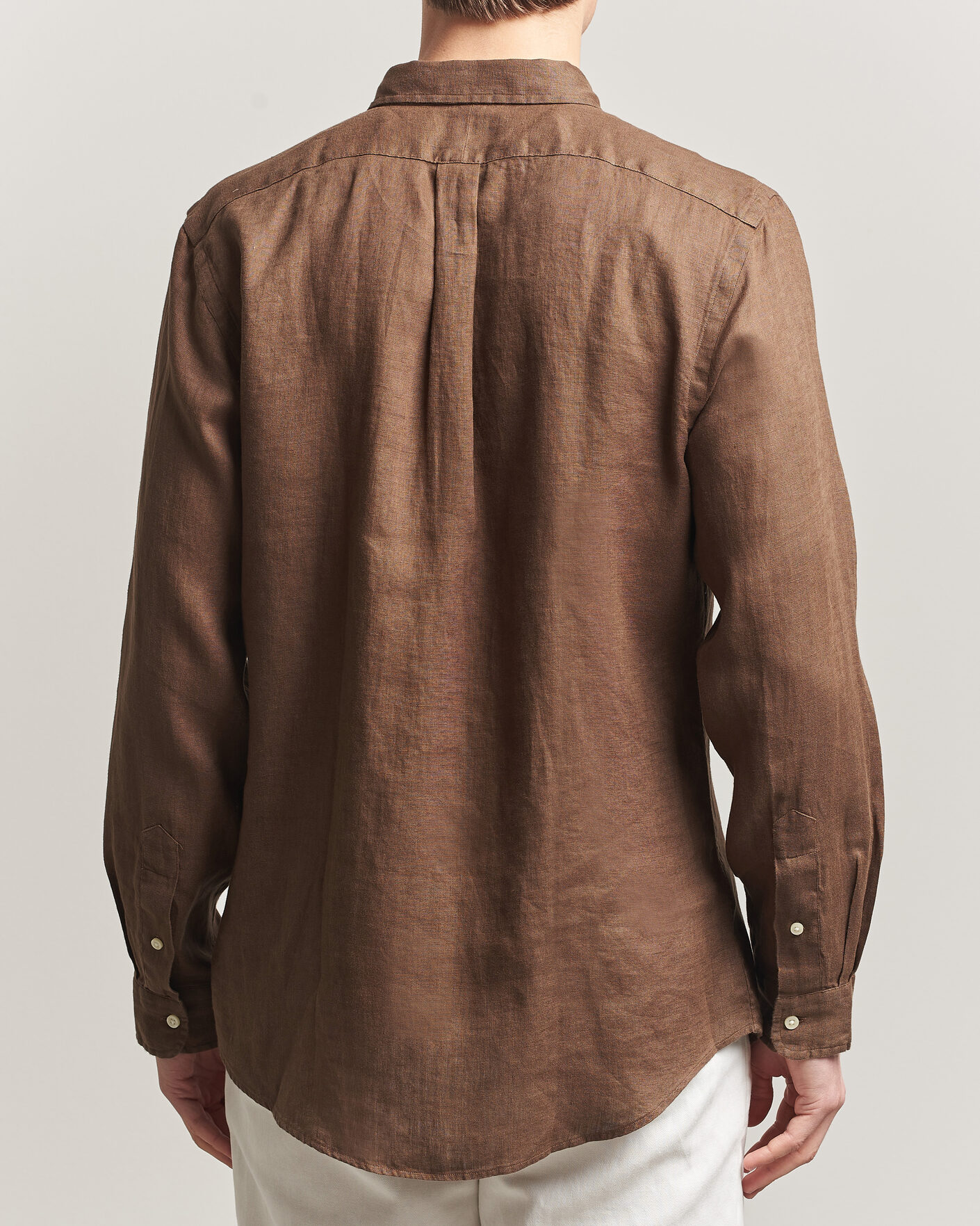 Herren | Hemden | Polo Ralph Lauren | Slim Fit Linen Shirt Chestnut