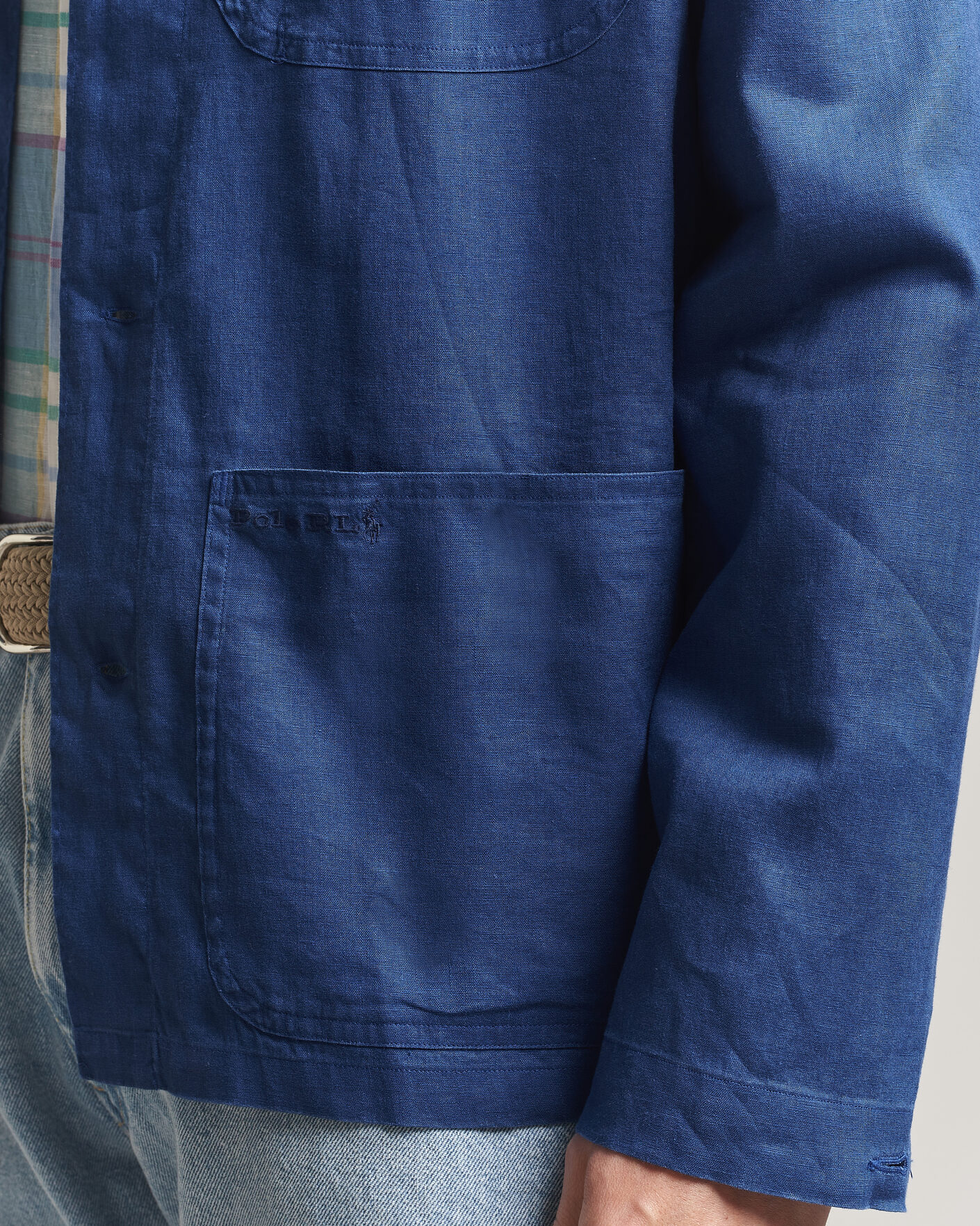 Herren | Hemden | Polo Ralph Lauren | Stretch Linen Overshirt Annapolis Blue