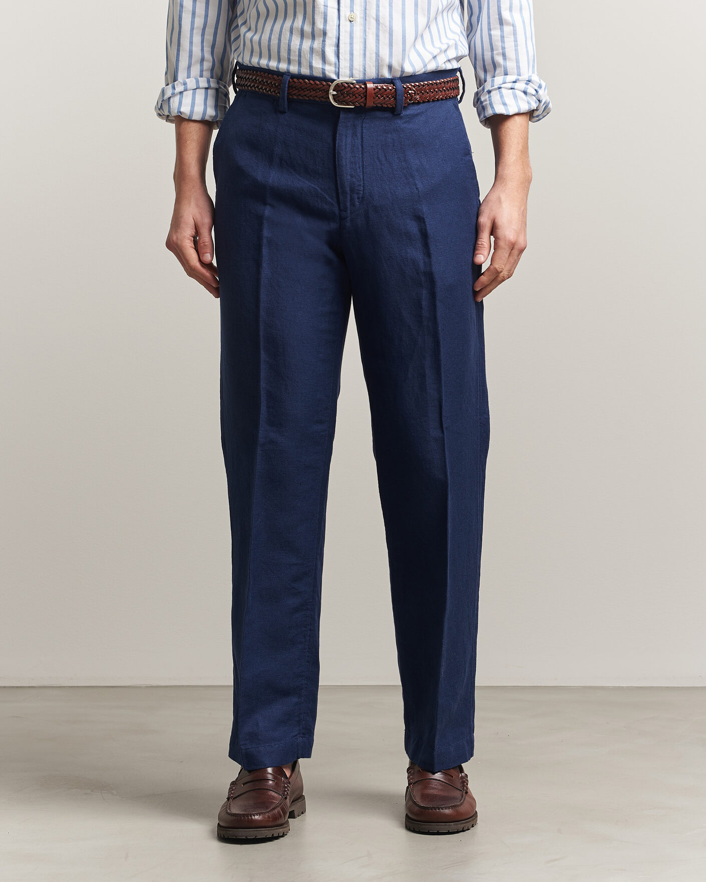 Herren | Hosen | Polo Ralph Lauren | Cotton Linen Pants Newport Navy