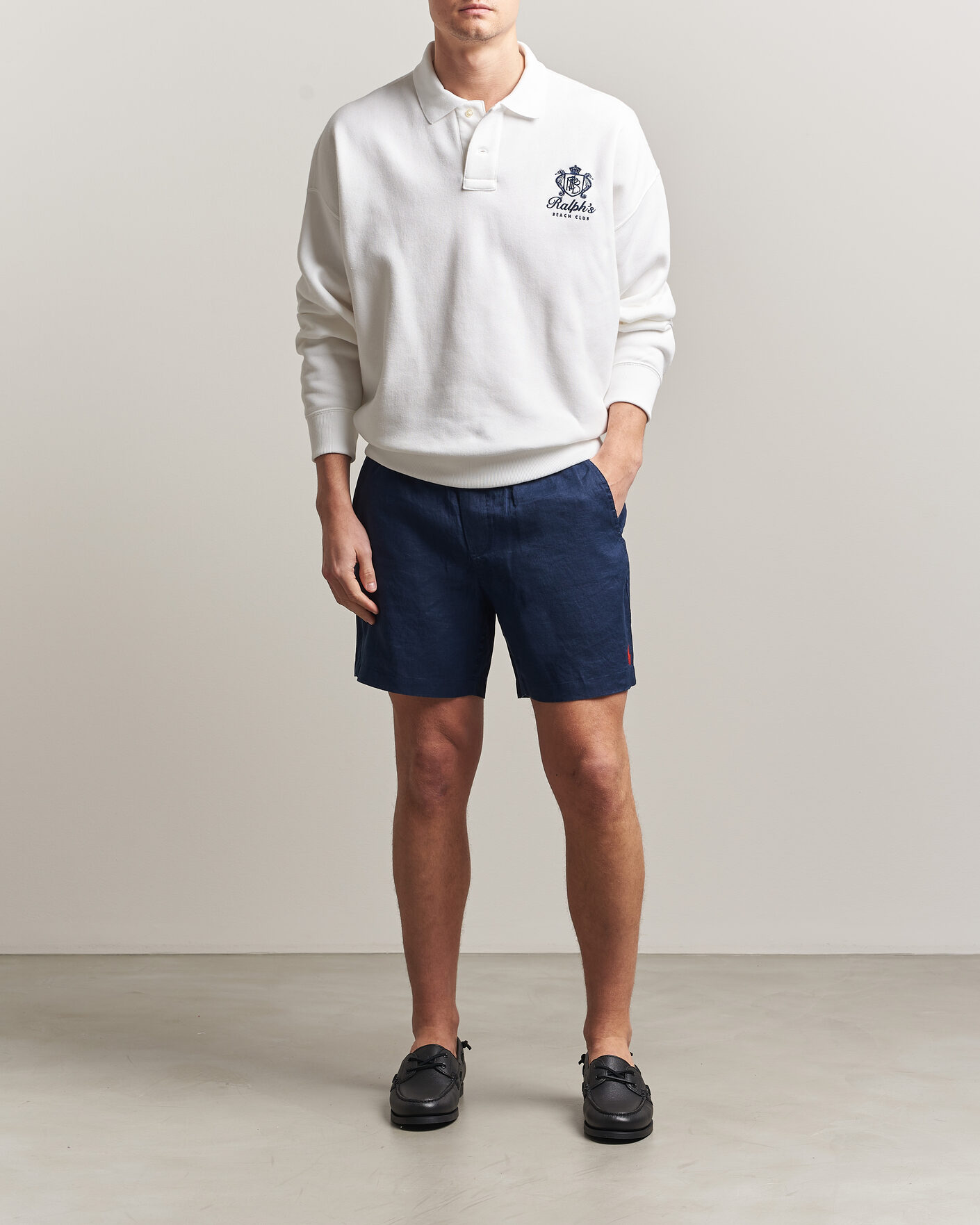 Herren | Shorts | Polo Ralph Lauren | Dyed Linen Shorts Newport Navy