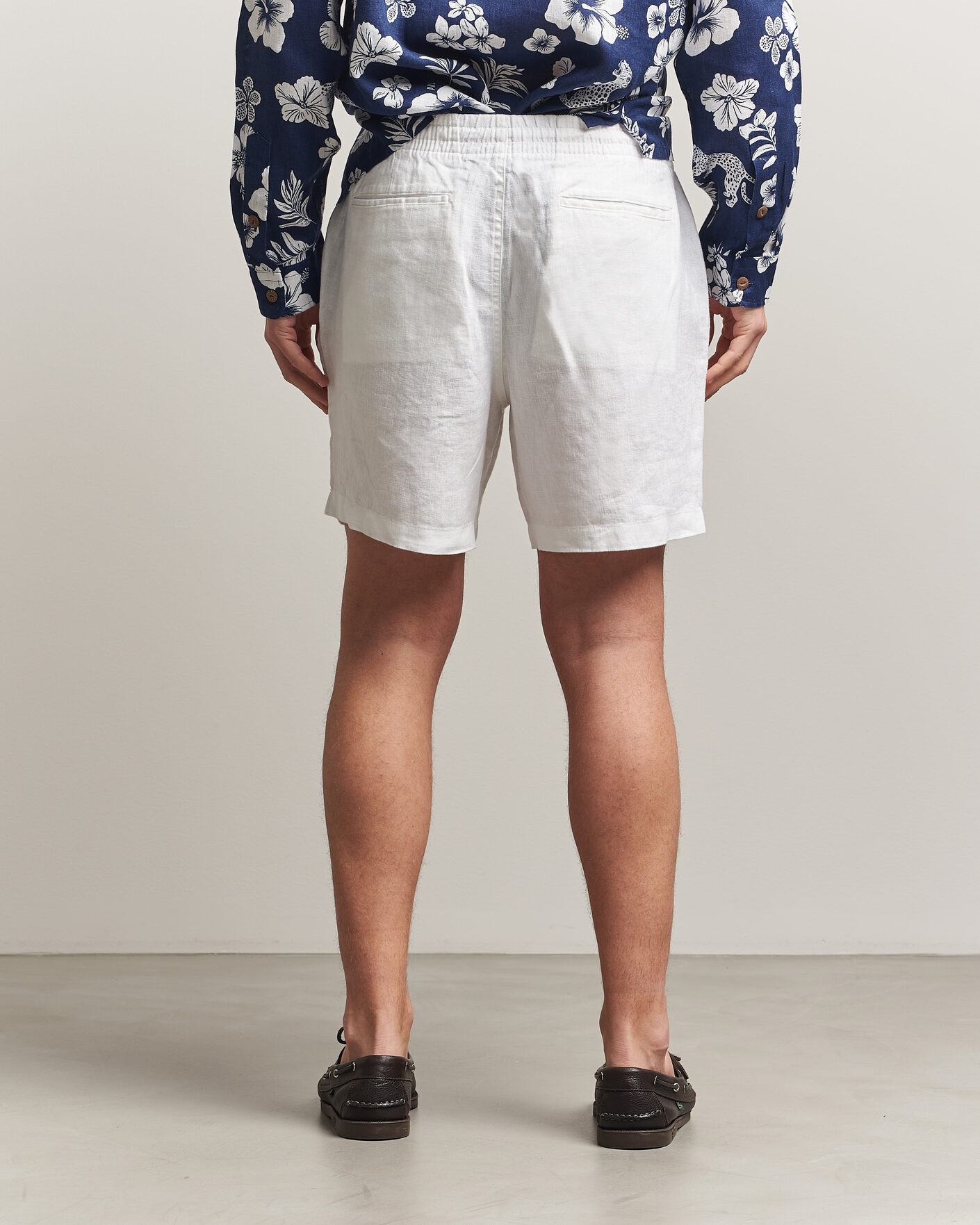 Herren | Shorts | Polo Ralph Lauren | Dyed Linen Shorts White