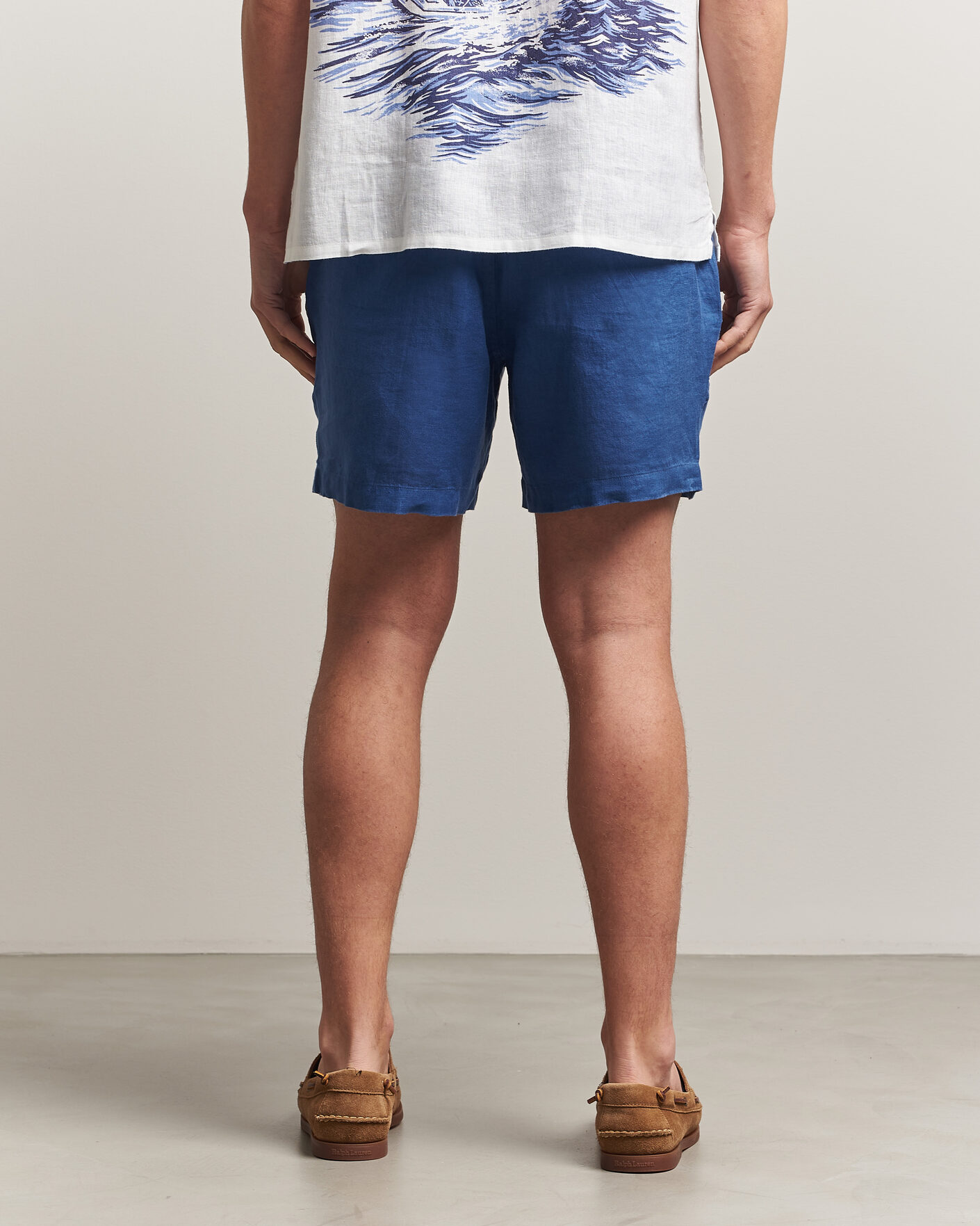 Herren | Shorts | Polo Ralph Lauren | Dyed Linen Shorts Dusty Azure