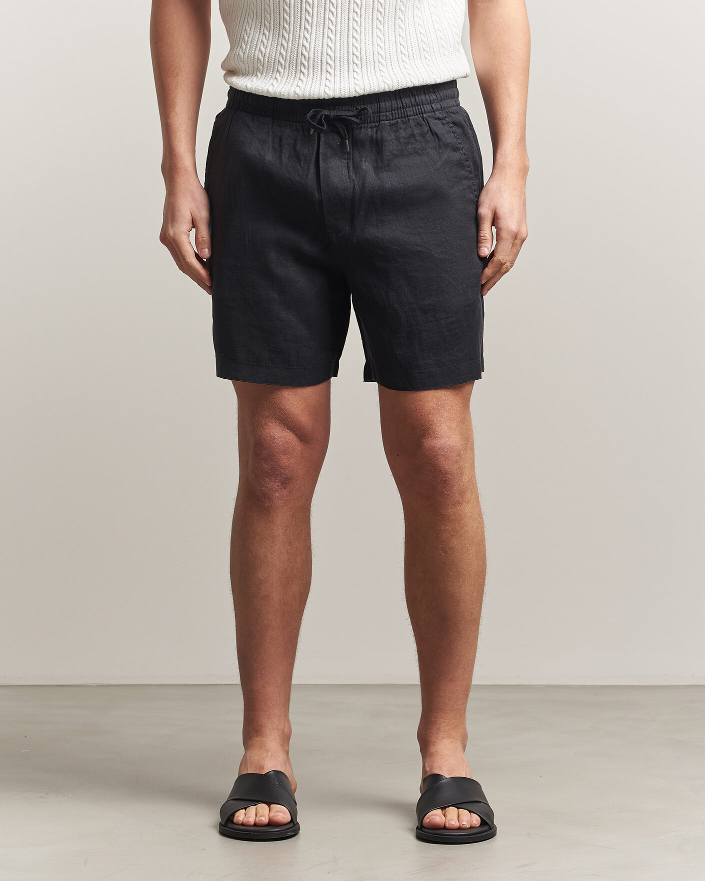 Herren | Shorts | Polo Ralph Lauren | Dyed Linen Shorts Polo Black