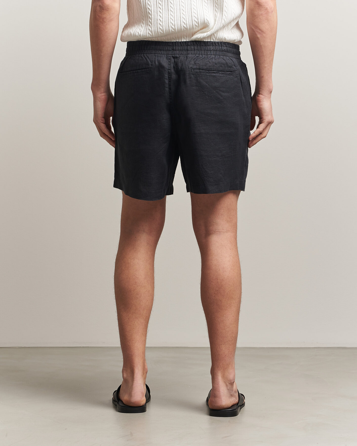 Herren | Shorts | Polo Ralph Lauren | Dyed Linen Shorts Polo Black