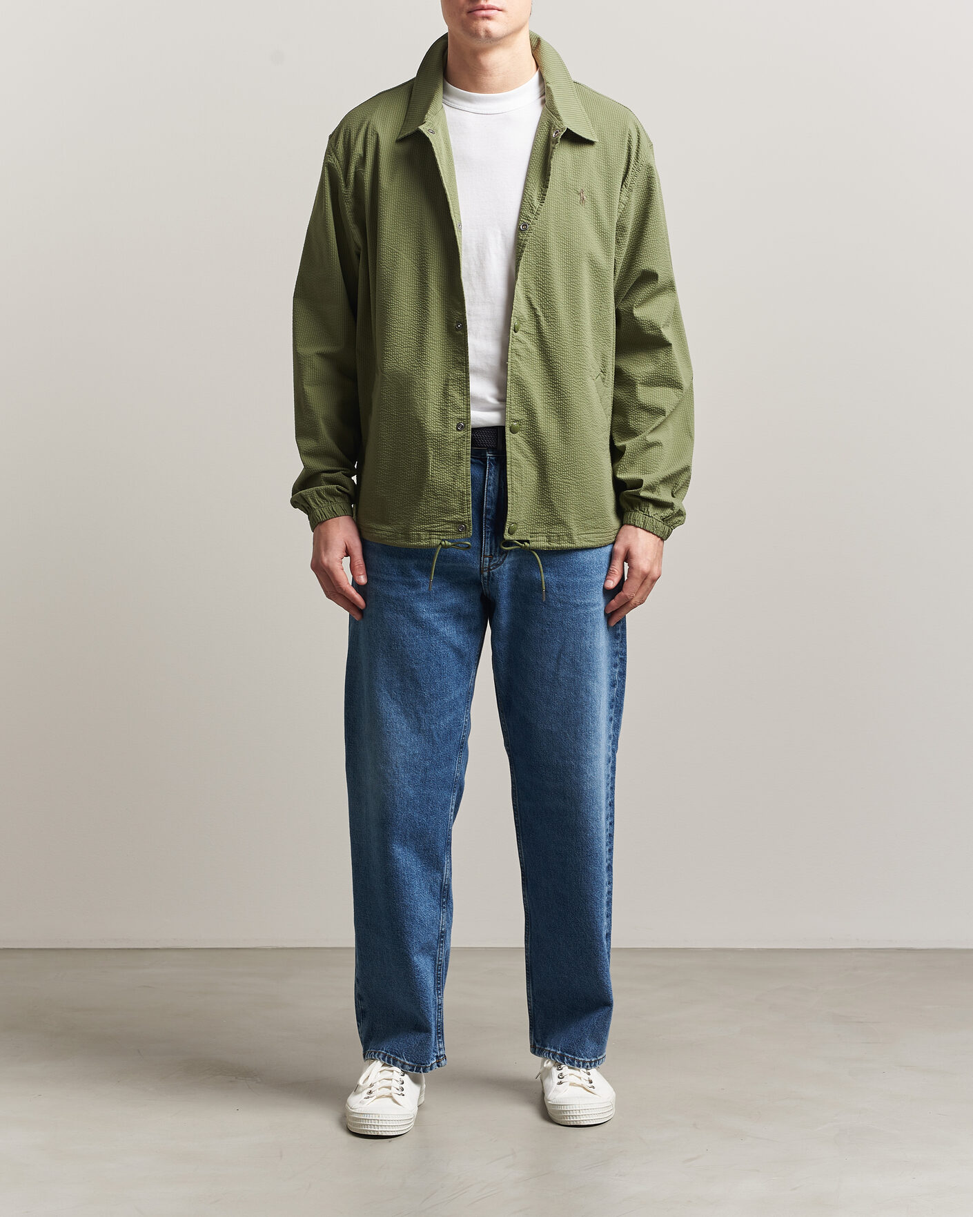 Herren | Jacken | Polo Ralph Lauren | Seersucker Windbreaker Jacket Supply Olive