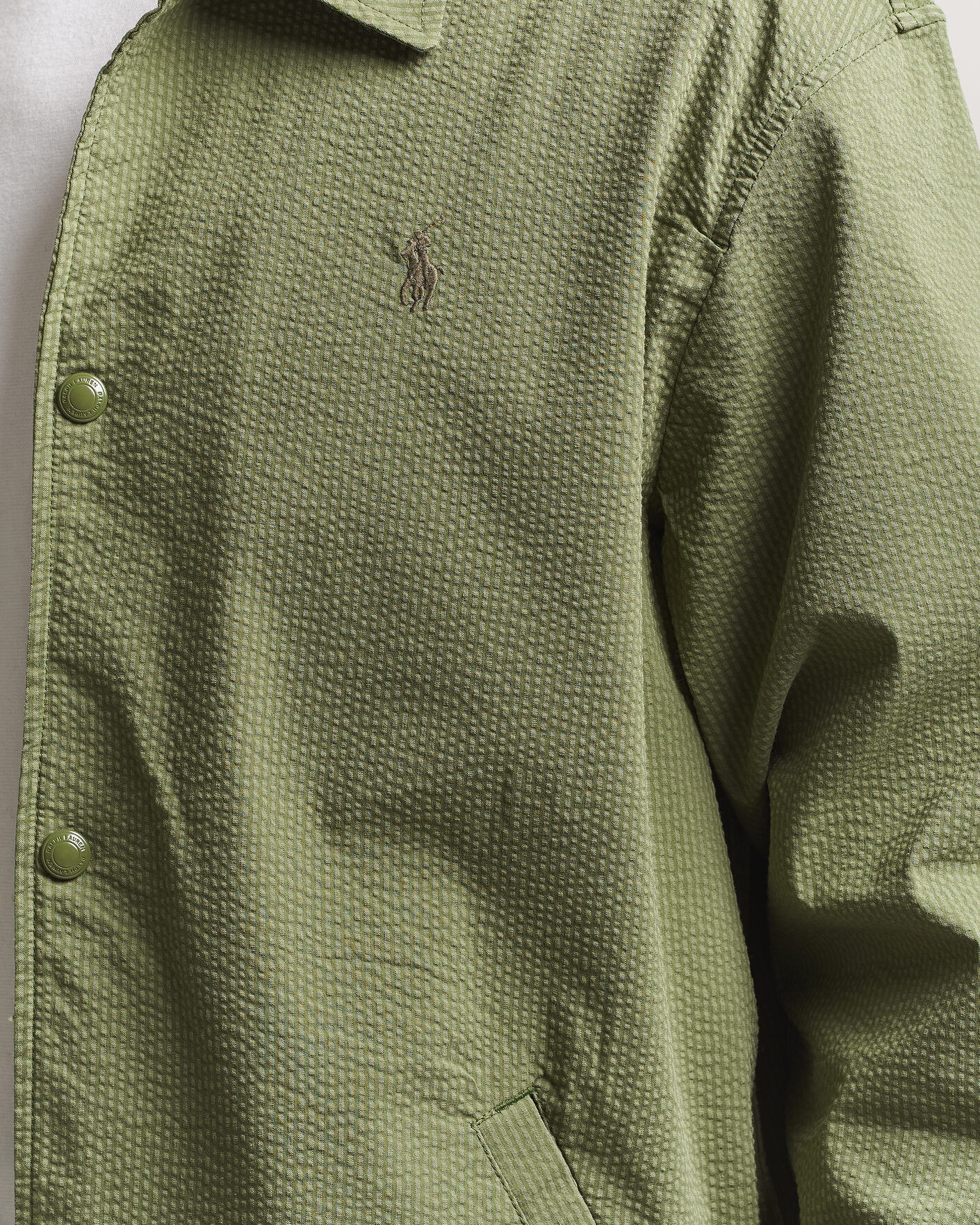 Herren | Jacken | Polo Ralph Lauren | Seersucker Windbreaker Jacket Supply Olive