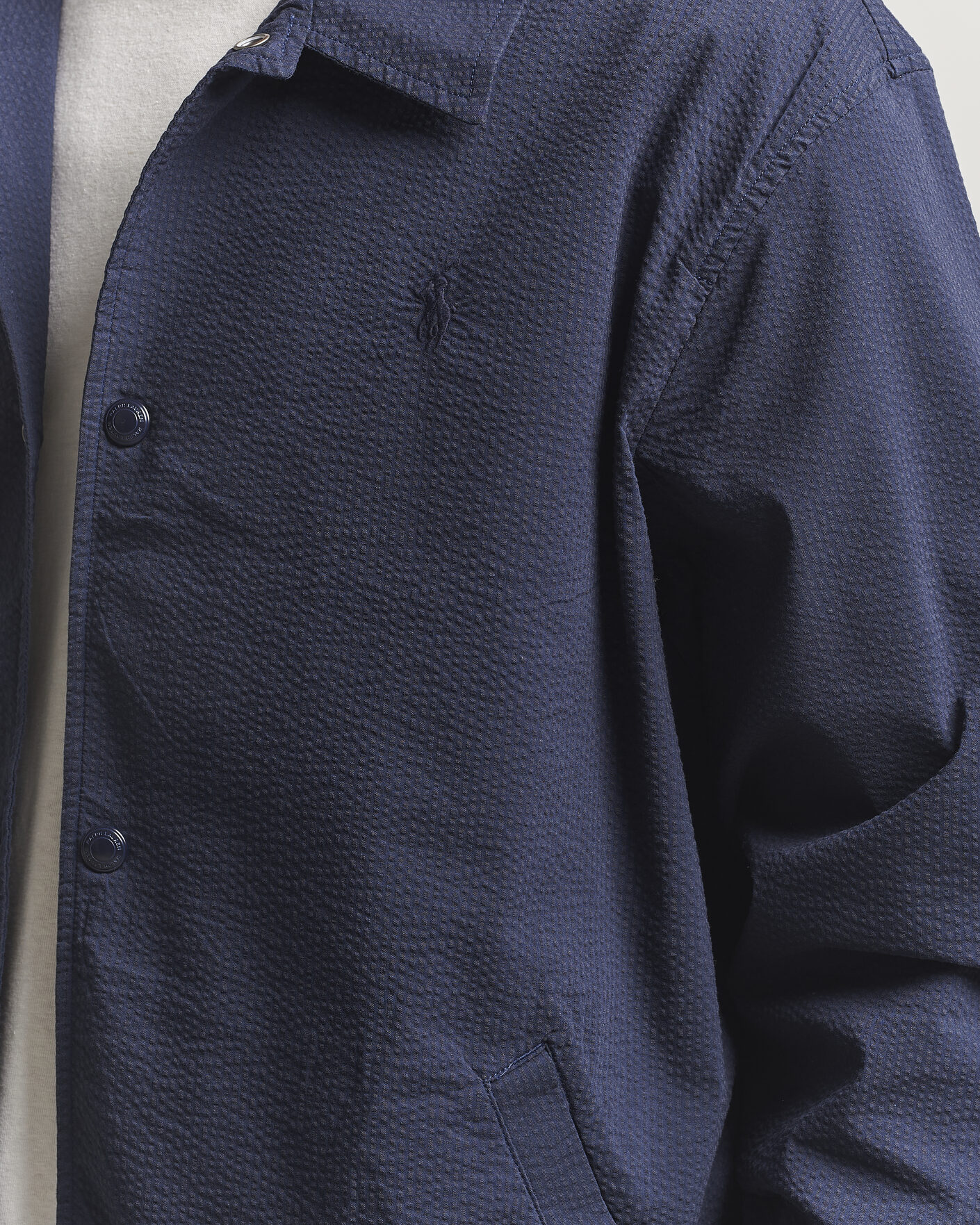 Herren | Jacken | Polo Ralph Lauren | Seersucker Windbreaker Jacket Newport Navy