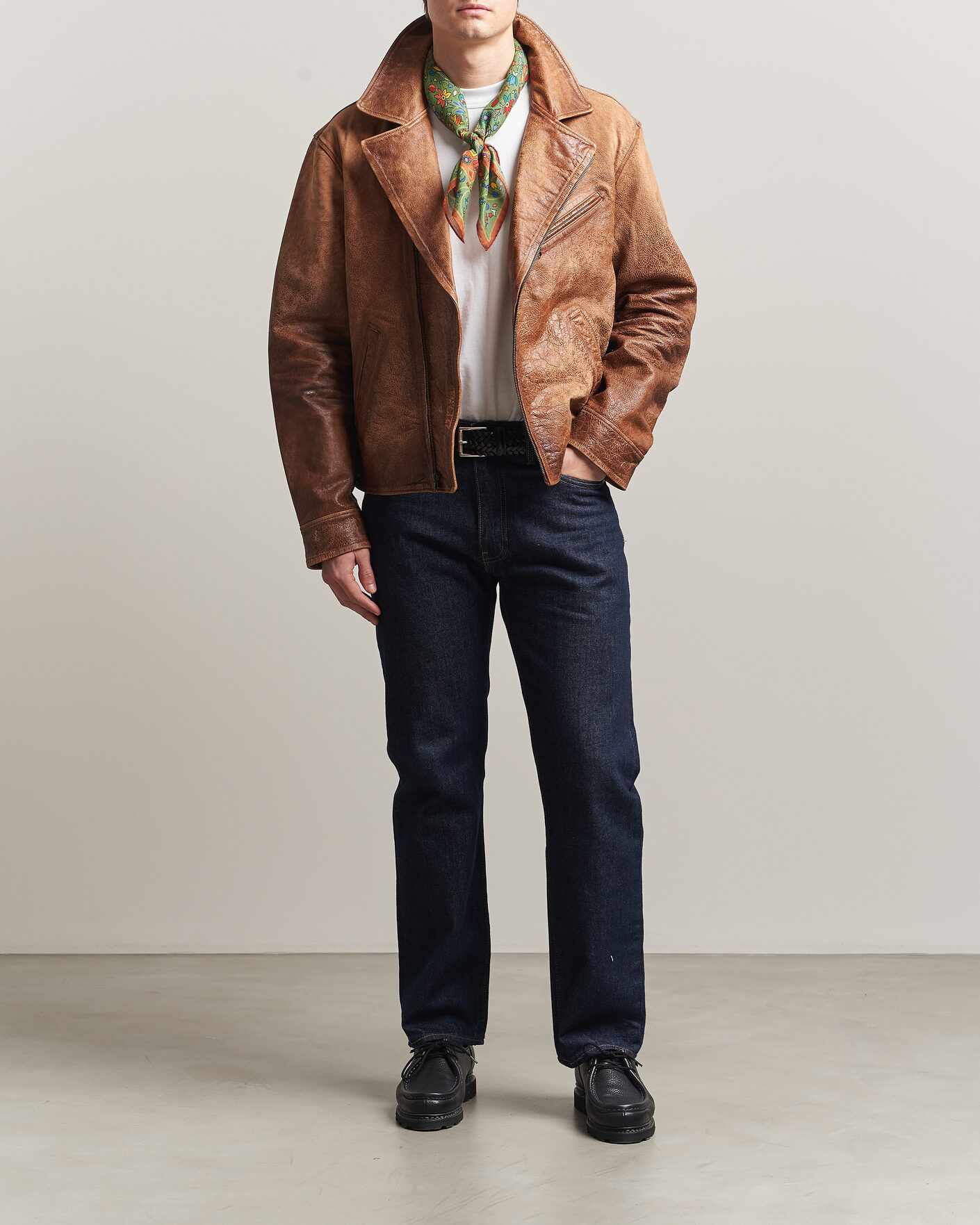 Herren | Jacken | Polo Ralph Lauren | Cow Leather Moto Jacket Brown