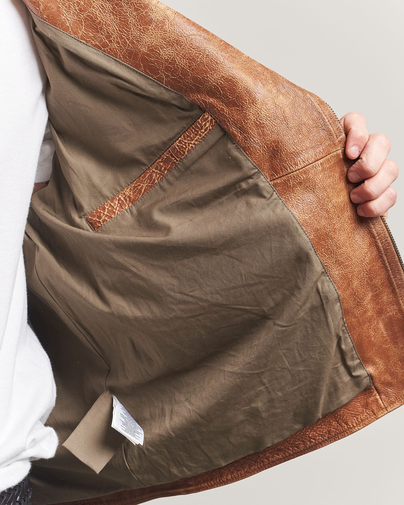 Herren | Jacken | Polo Ralph Lauren | Cow Leather Moto Jacket Brown