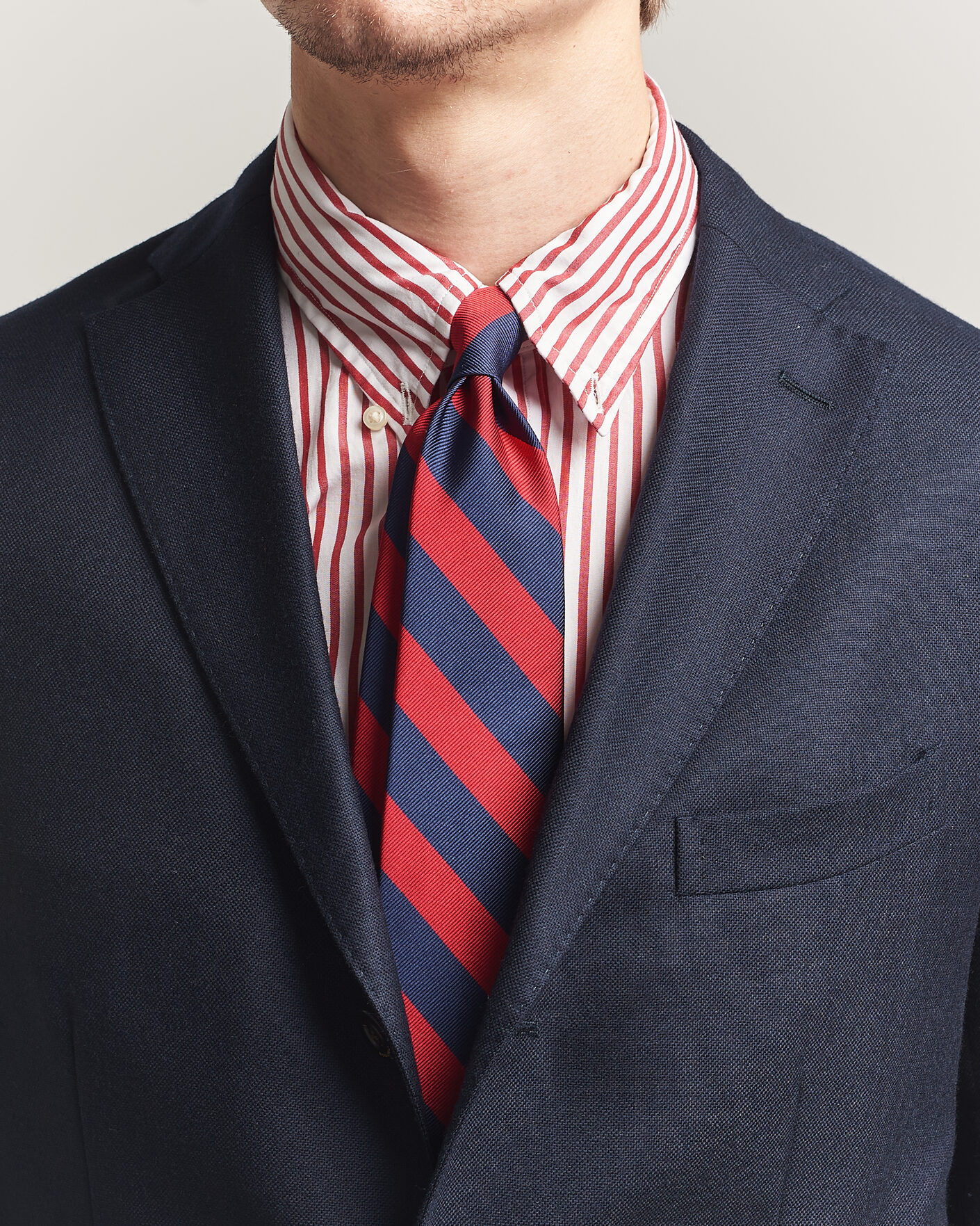 Herren | Krawatten | Polo Ralph Lauren | Striped Club Tie Navy/Red