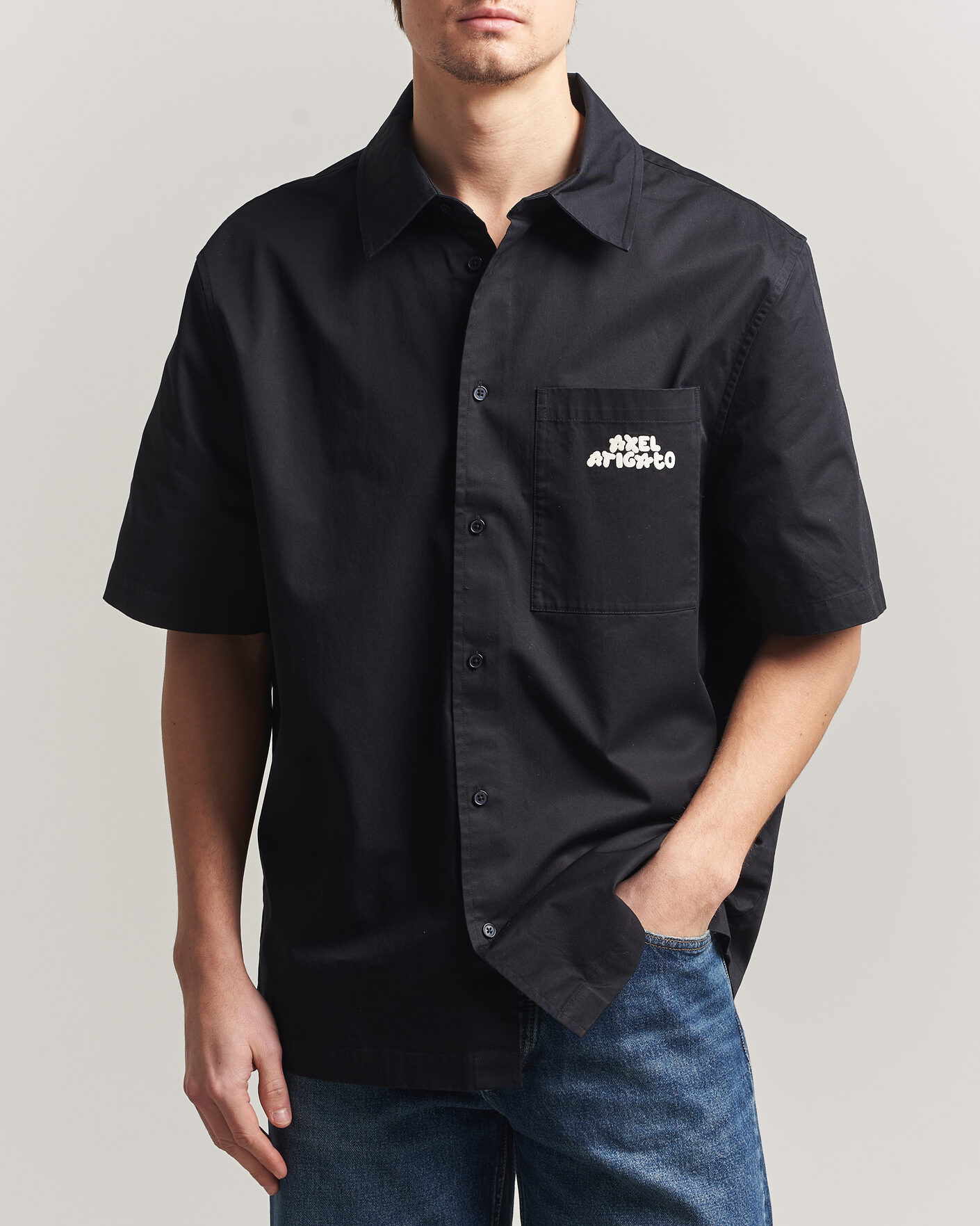 Herren | Hemden | Axel Arigato | Drew Short Sleeve Shirt Black