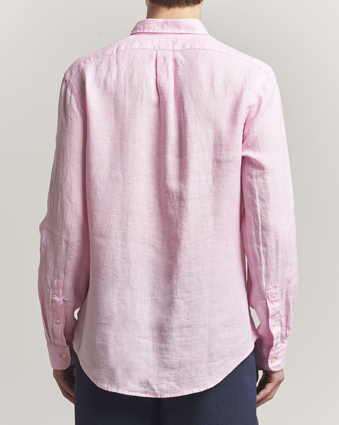 Herren | Hemden | Polo Ralph Lauren | Slim Fit Linen Shirt Carmel Pink