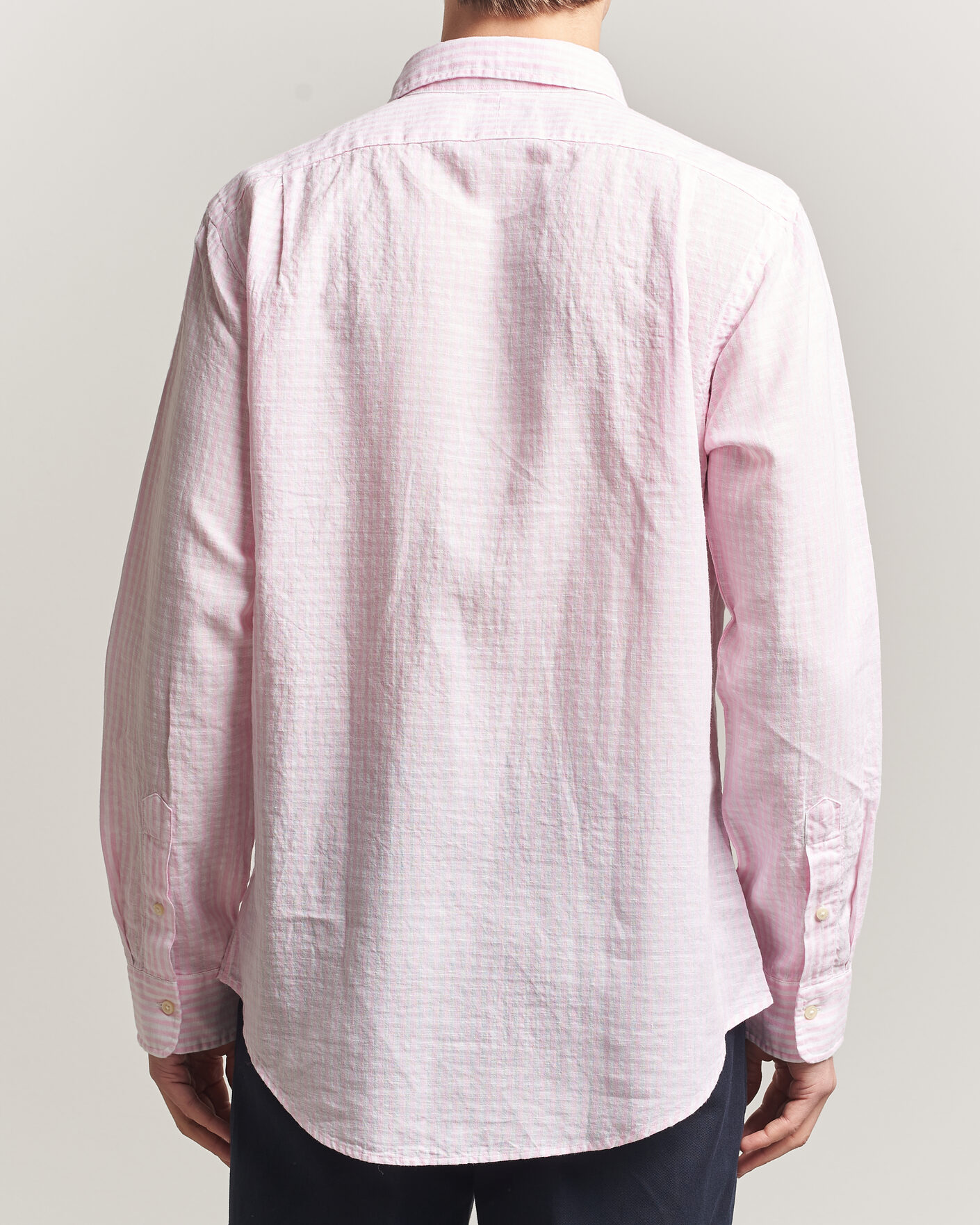 Herren | Hemden | Polo Ralph Lauren | Cotton/Linen Seersucker Shirt Pink/White