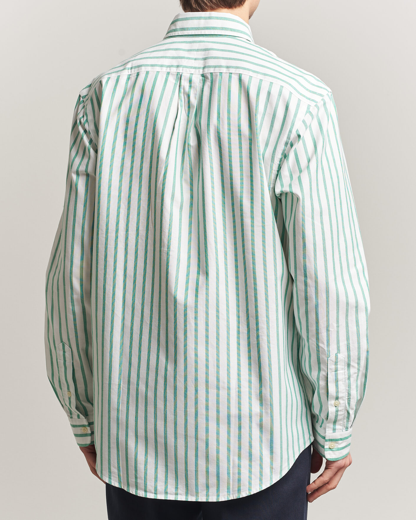 Herren | Hemden | Polo Ralph Lauren | Custom Fit Striped Oxford Shirt Green