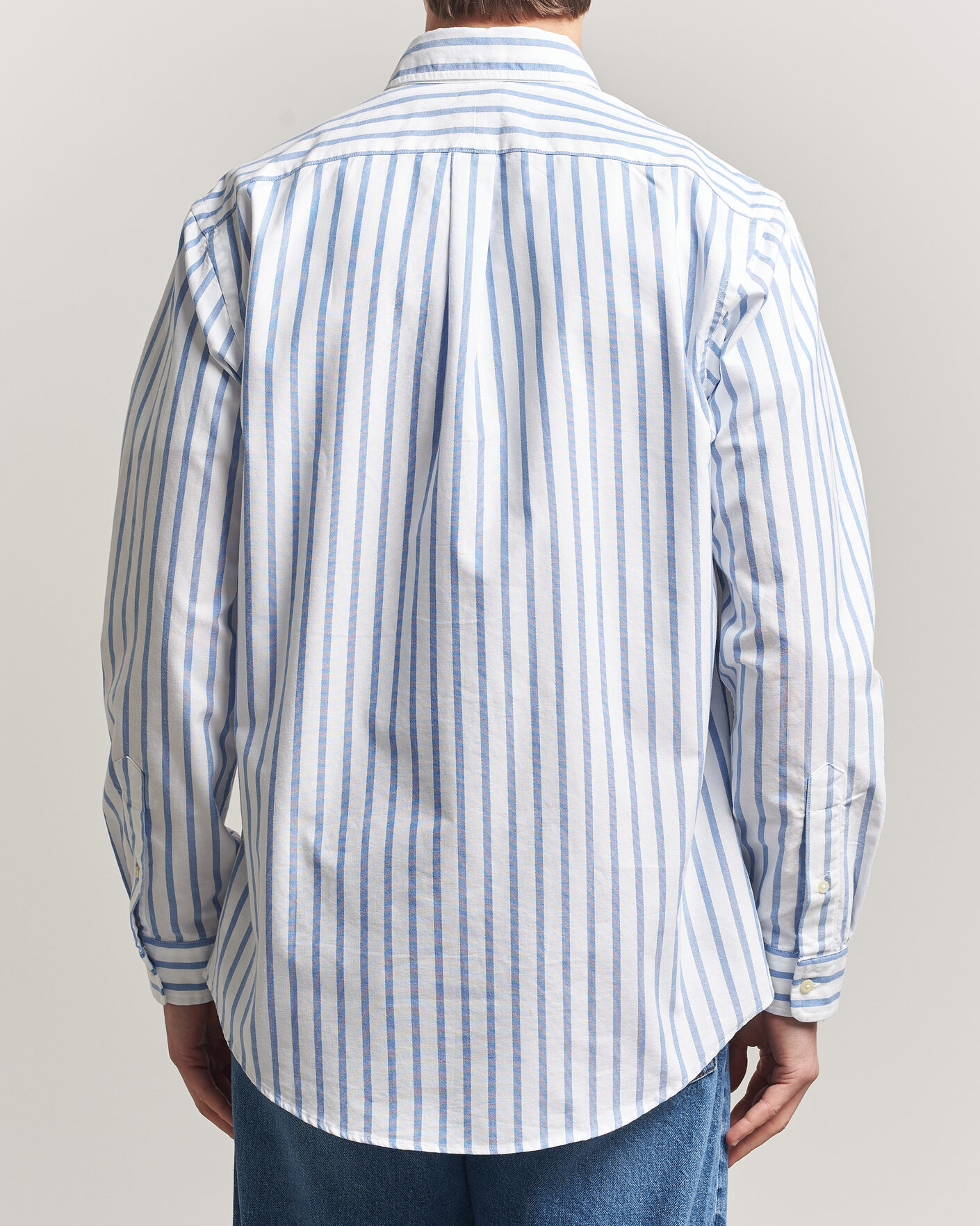 Herren | Hemden | Polo Ralph Lauren | Custom Fit Striped Oxford Shirt Blue