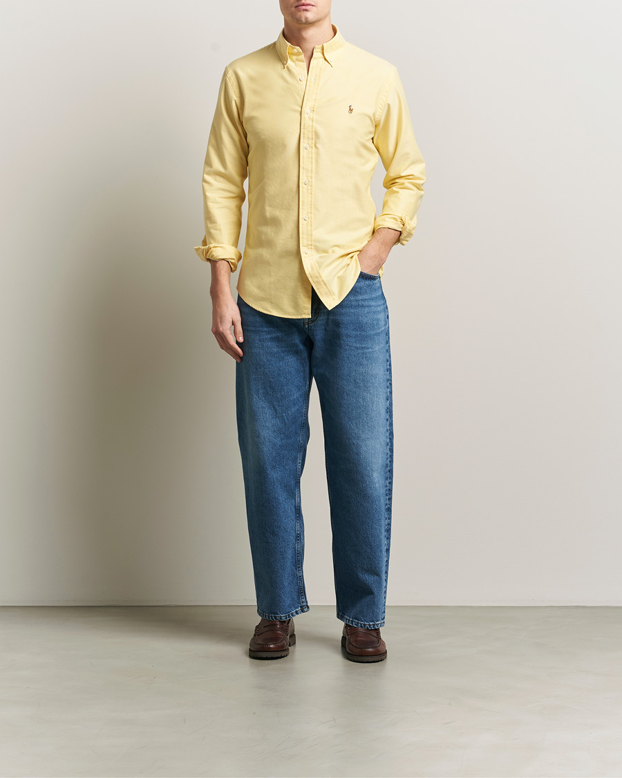 Herren | Hemden | Polo Ralph Lauren | Custom Fit Oxford Shirt Yellow