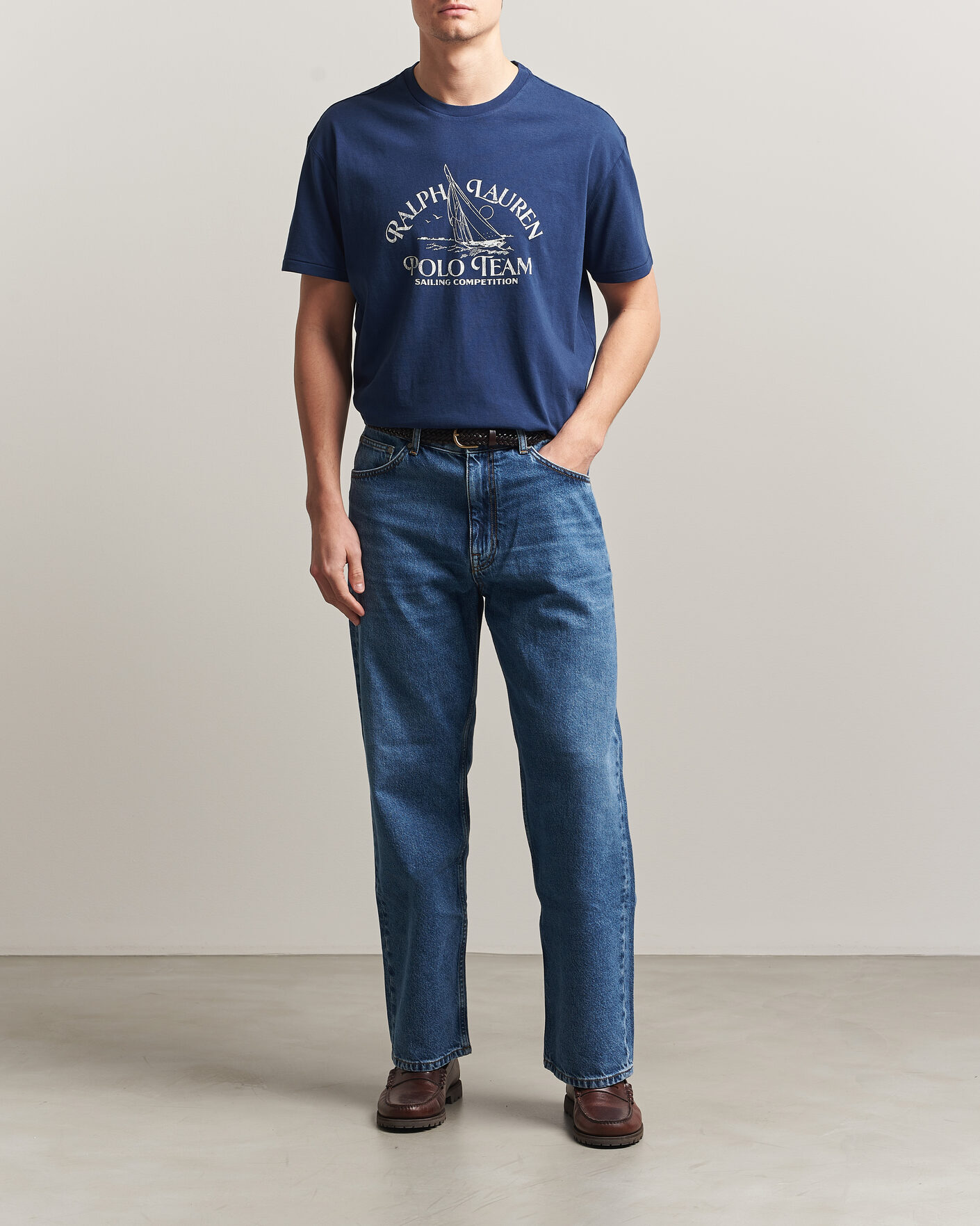 Herren | T-Shirts | Polo Ralph Lauren | Ralph's Beach Club Printed Tee Dark Cobalt
