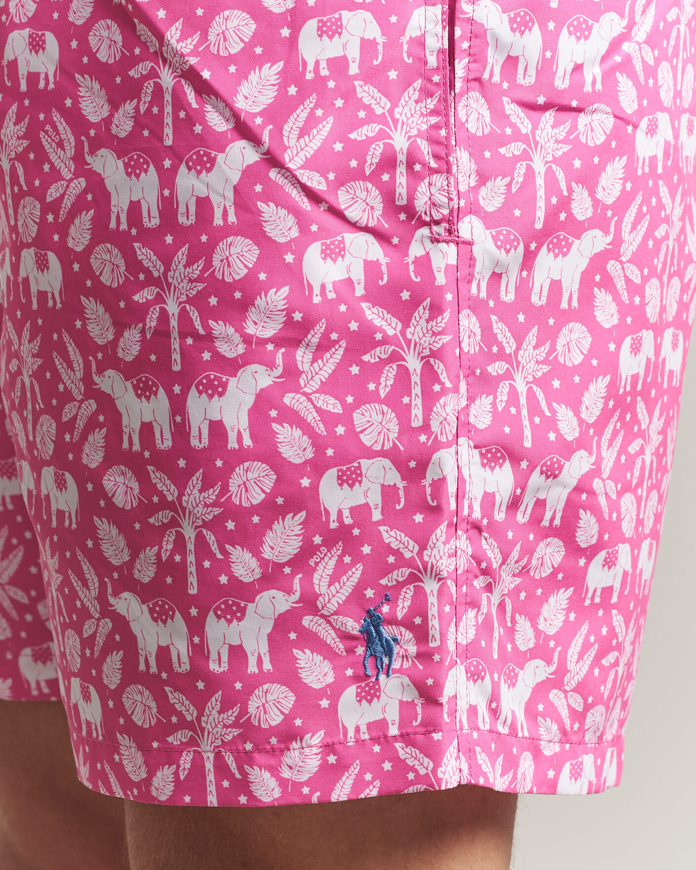 Herren | Badehosen | Polo Ralph Lauren | Traveler Print Mid Trunk Pink
