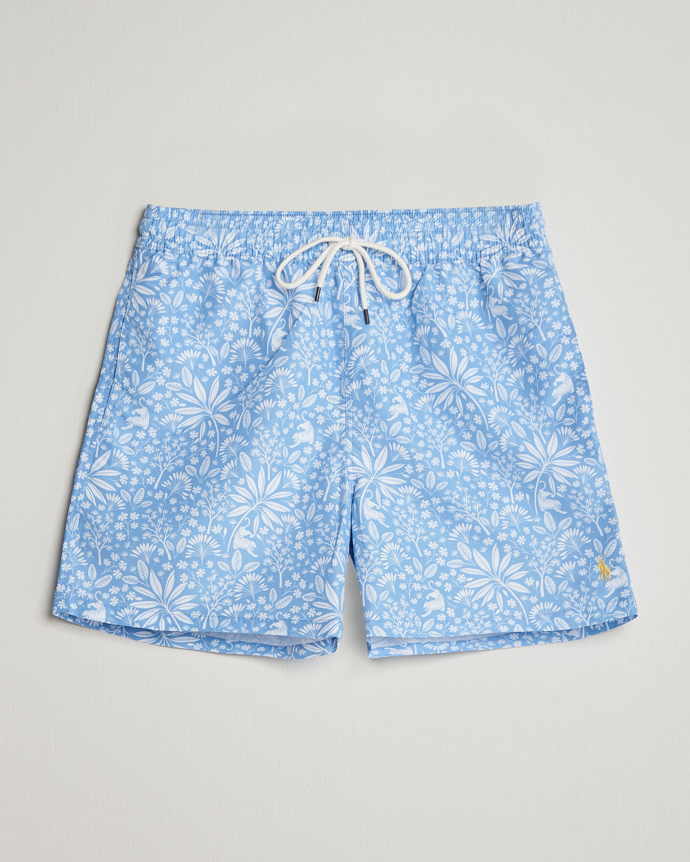 Herren | Badehosen | Polo Ralph Lauren | Traveler Print Mid Trunk Blue