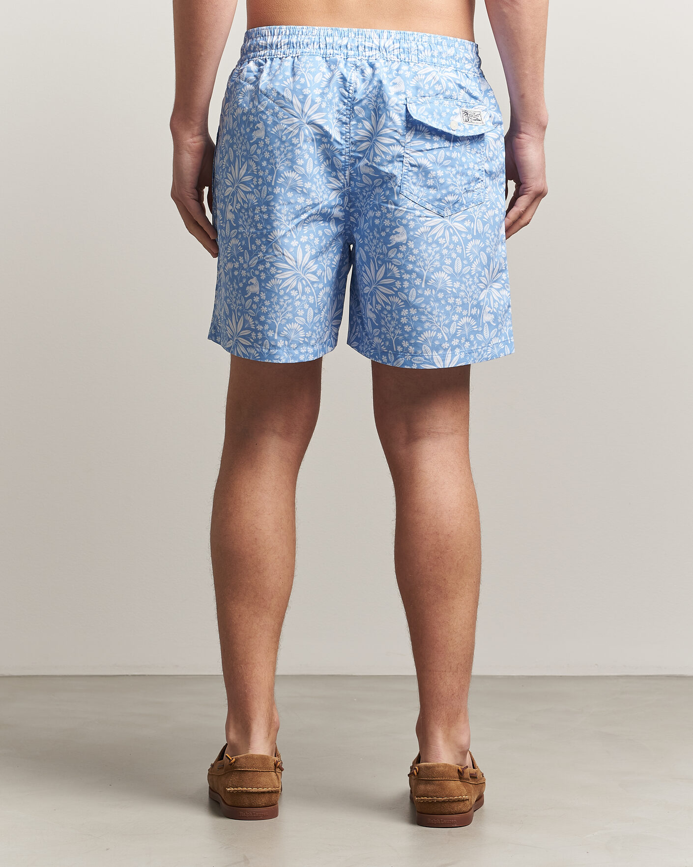 Herren | Badehosen | Polo Ralph Lauren | Traveler Print Mid Trunk Blue