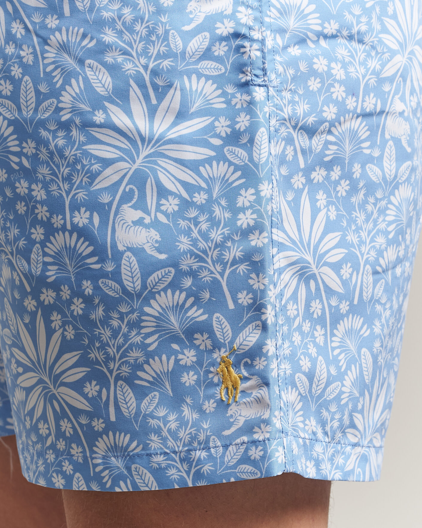 Herren | Badehosen | Polo Ralph Lauren | Traveler Print Mid Trunk Blue