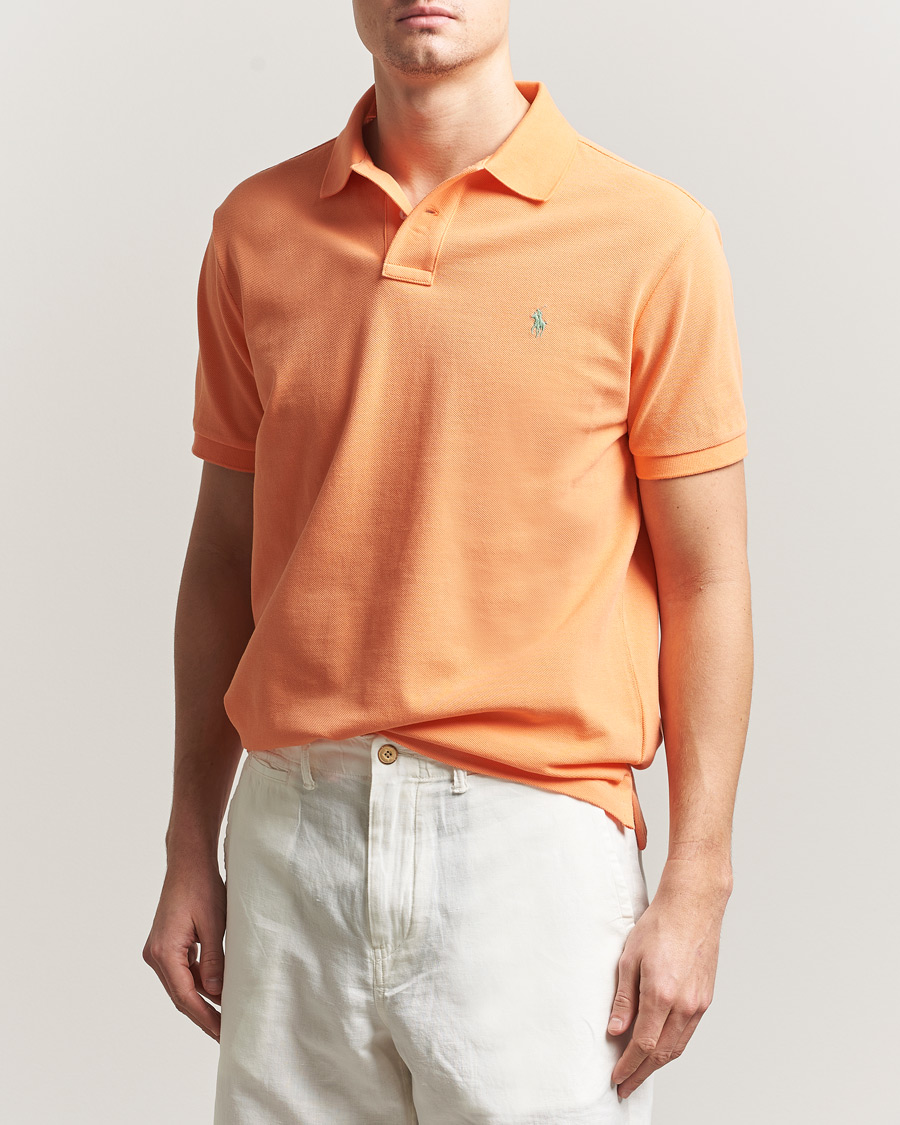Herren | Poloshirts | Polo Ralph Lauren | Custom Slim Fit Polo Pompano Orange
